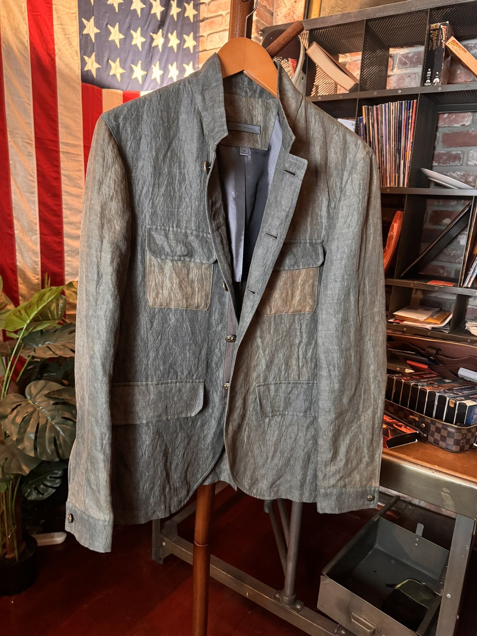 John Varvatos $1298 JOHN VARVATOS Englemore Brown COAT sz. 48 Size US M / EU 48-50 / 2 - 1 Thumbnail