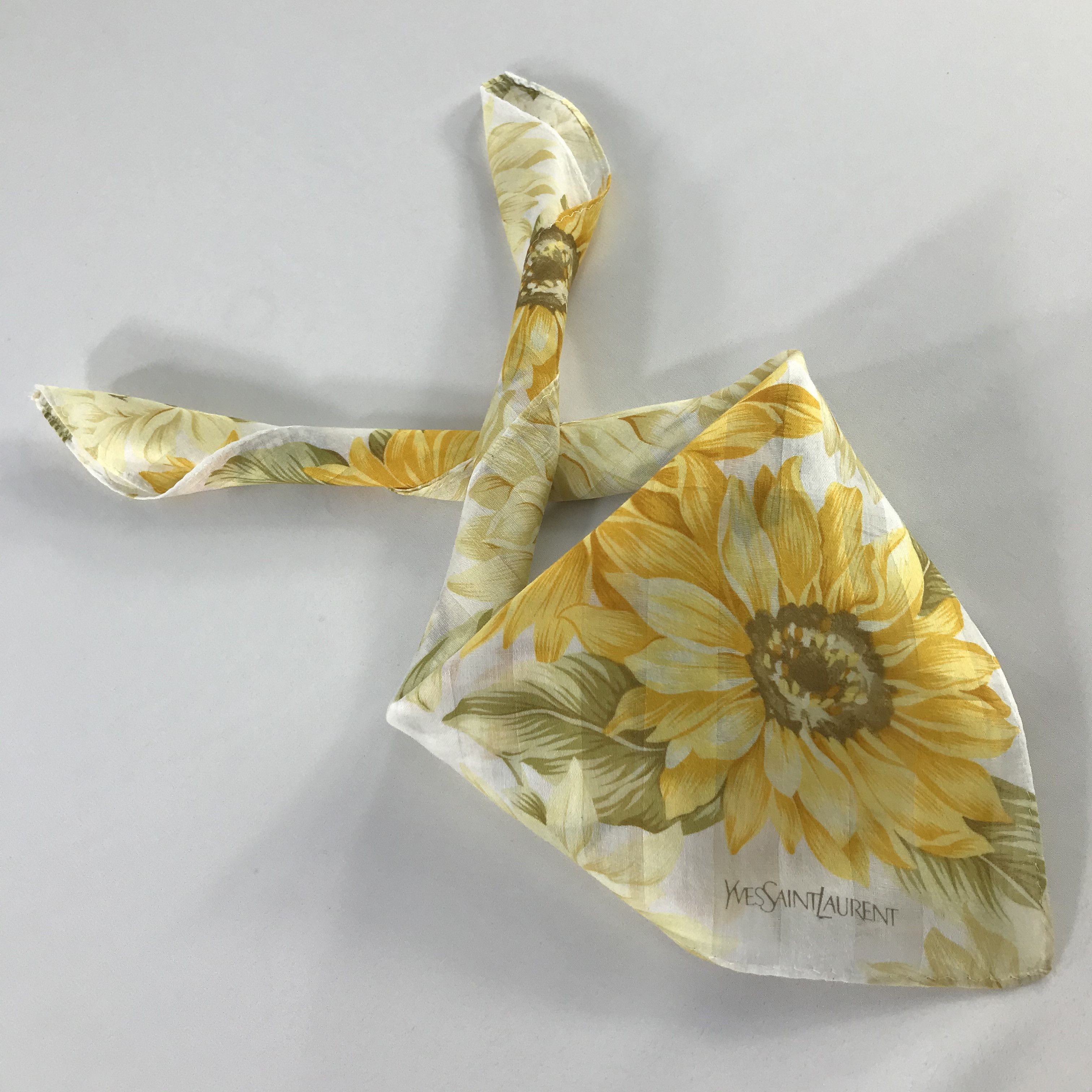 Vintage × Yves Saint Laurent Yves Saint Laurent Bandana / Handkerchief /Neckerchief -S889 Size ONE SIZE - 4 Thumbnail
