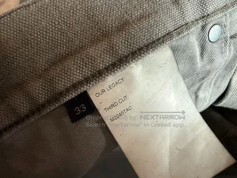Our Legacy Our Legacy Light grey jeans Size US 33 - 4 Thumbnail