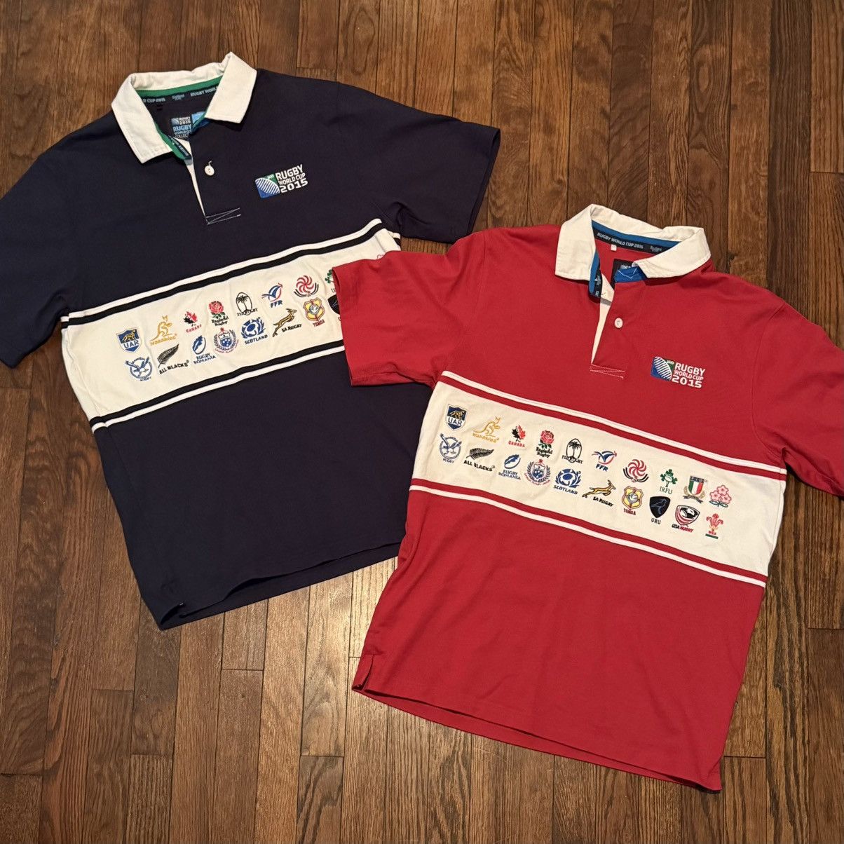 Other 2x Rugby World Cup 2015 All National Team Sportfolio Polos Size US L / EU 52-54 / 3 - 1 Thumbnail