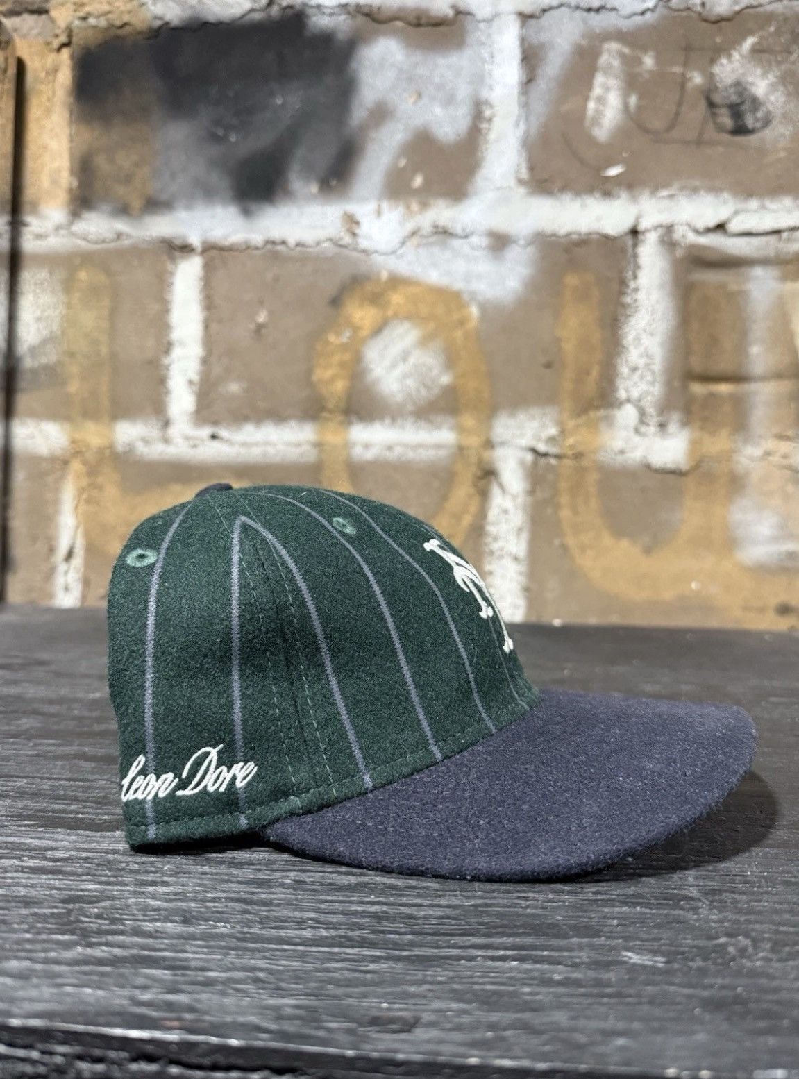 Aime Leon Dore × New Era Aime Leon Dore MLB New Era Baseball Cap Green Blue Pinstripe Size ONE SIZE - 2 Thumbnail