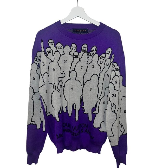 lv purple sweater