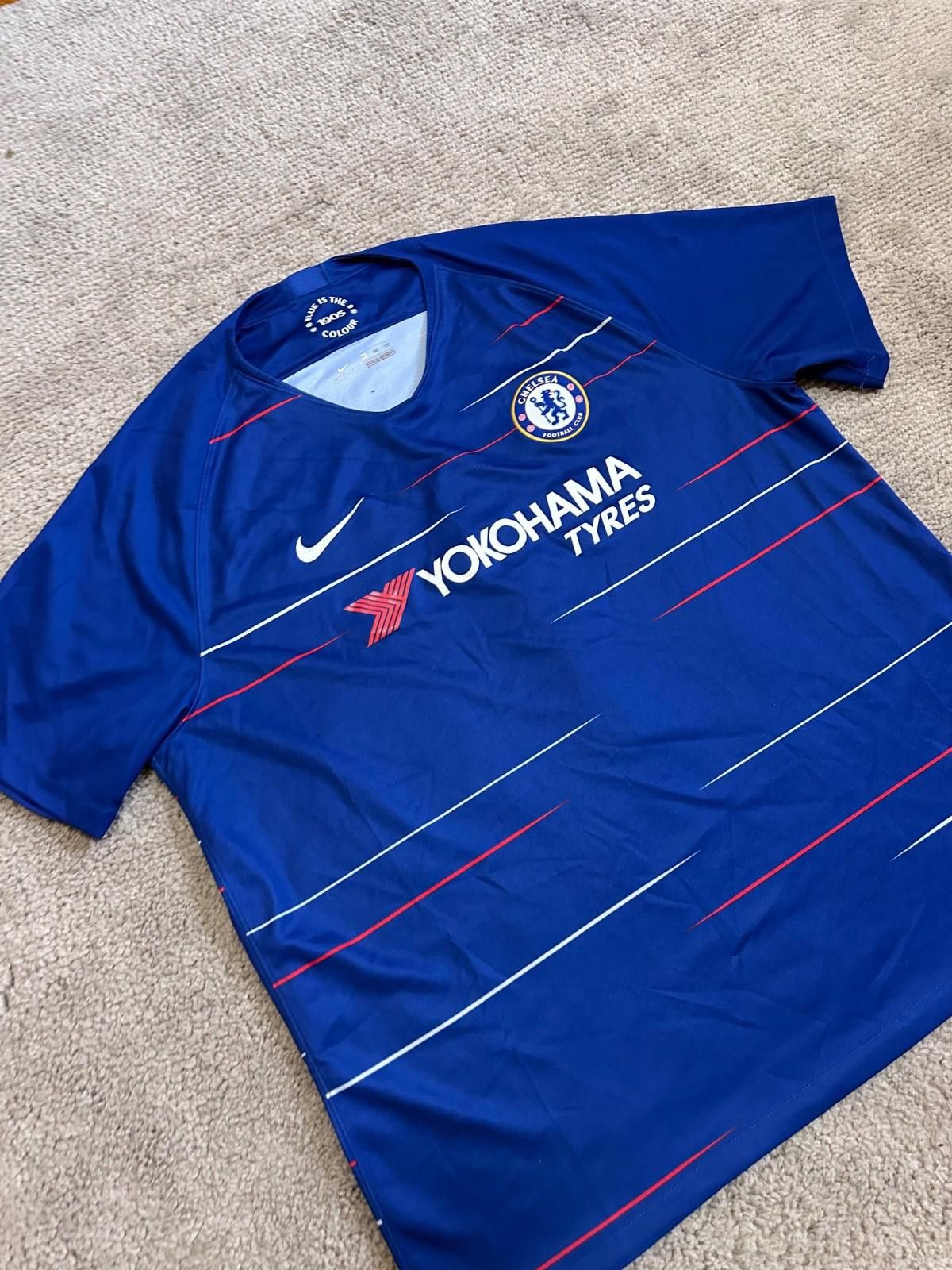 Nike CHELSEA 2018/2019 HOME FOOTBALL SHIRT SOCCER JERSEY NIKE XXL Size US XXL / EU 58 / 5 - 3 Thumbnail