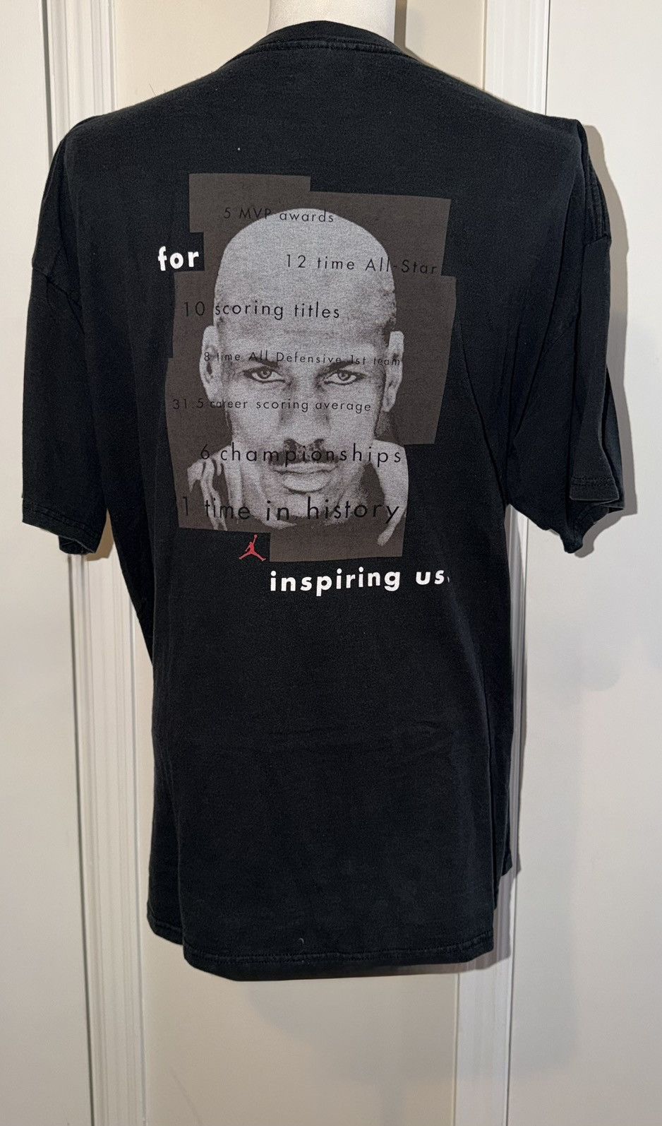 Nike VTG Nike Michael Jordan “Thanks Mike” Men’s Black T-Shirt 2X Size US XXL / EU 58 / 5 - 6 Thumbnail