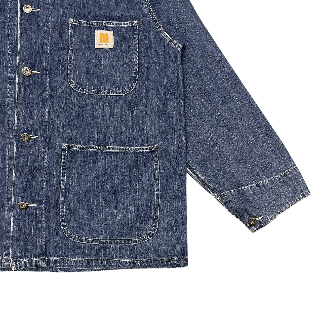 Japanese Brand Vintage Machope Chore Work Denim Jacket Size US M / EU 48-50 / 2 - 4 Thumbnail