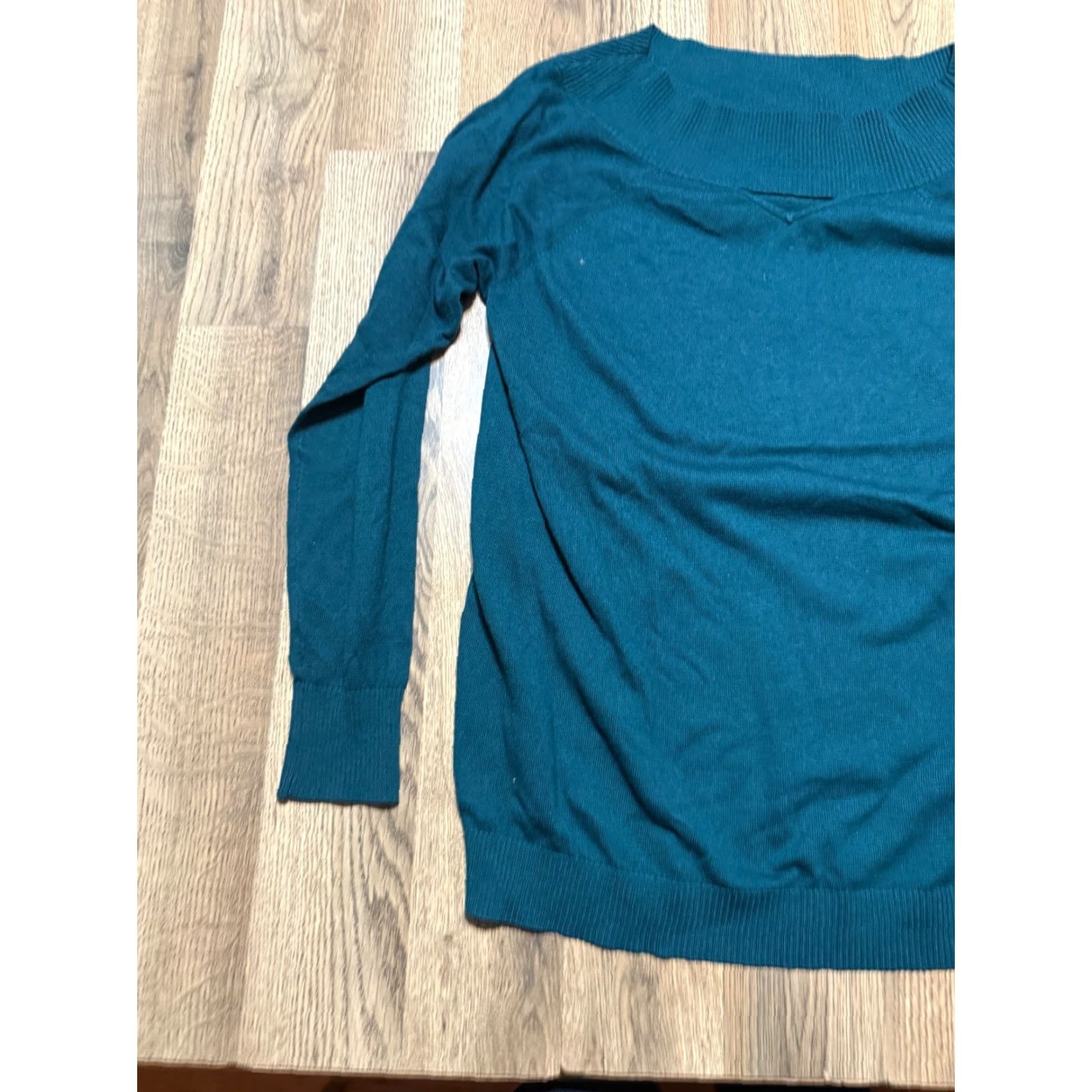 Vintage Maurices Shirt Womens Large Green Long Sleeve Boat Neck T-Shirt Modern Casual Regular Size L / US 10 / IT 46 - 3 Thumbnail