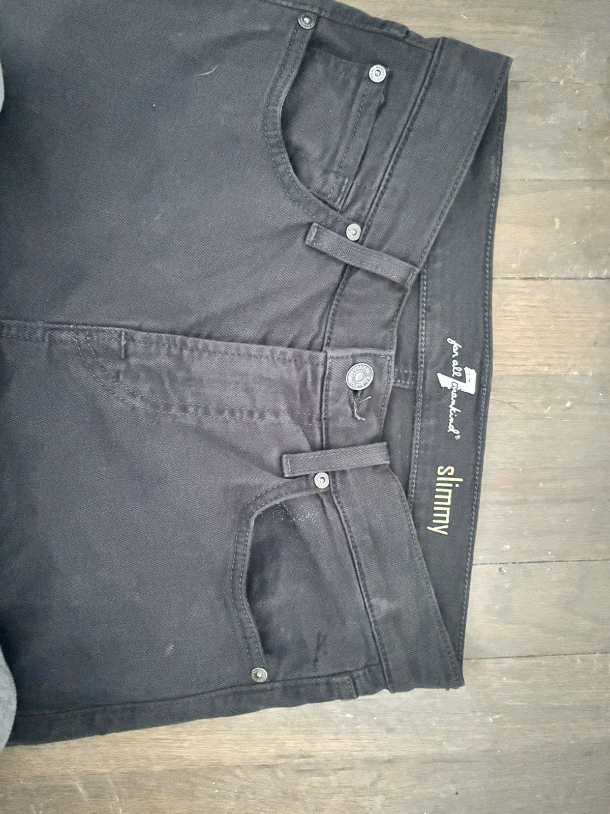 7 For All Mankind 7 For All Mankind Slim Grey Denim Size US 29 - 4 Thumbnail