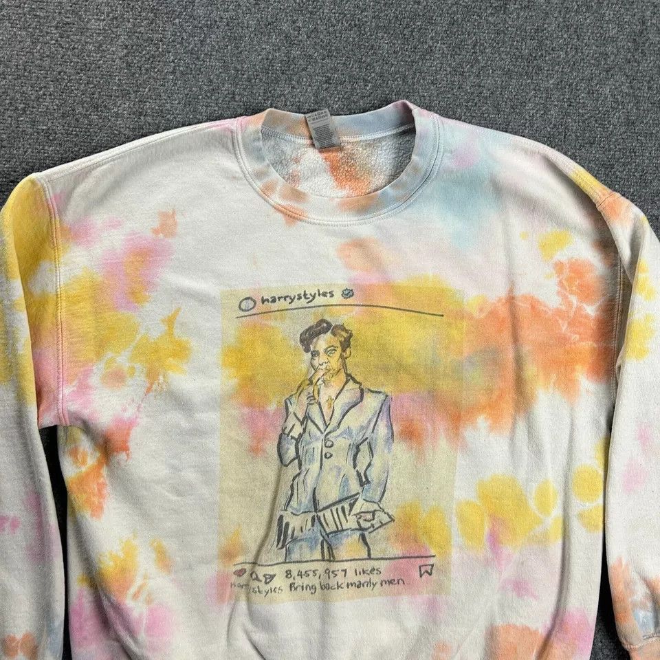Gildan Harry Styles Sweatshirt Adults Large Tie Dye Pullover Gildan Size US L / EU 52-54 / 3 - 2 Thumbnail