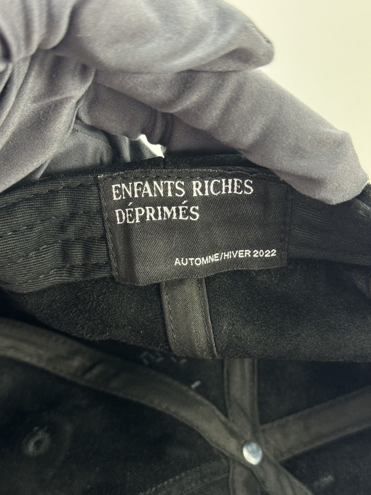 Enfants Riches Deprimes ERD RECORDS SUEDE CAP Size ONE SIZE - 7 Thumbnail