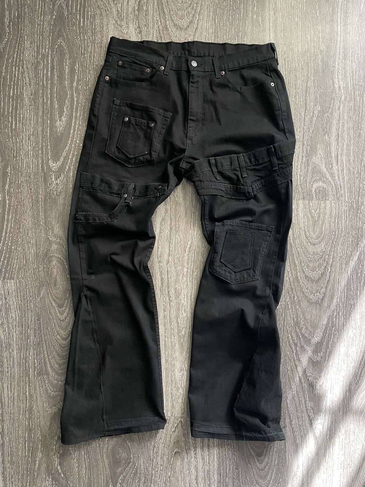 Other Black on Black Multi Pocket Denim Size US 32 / EU 48 - 2 Thumbnail