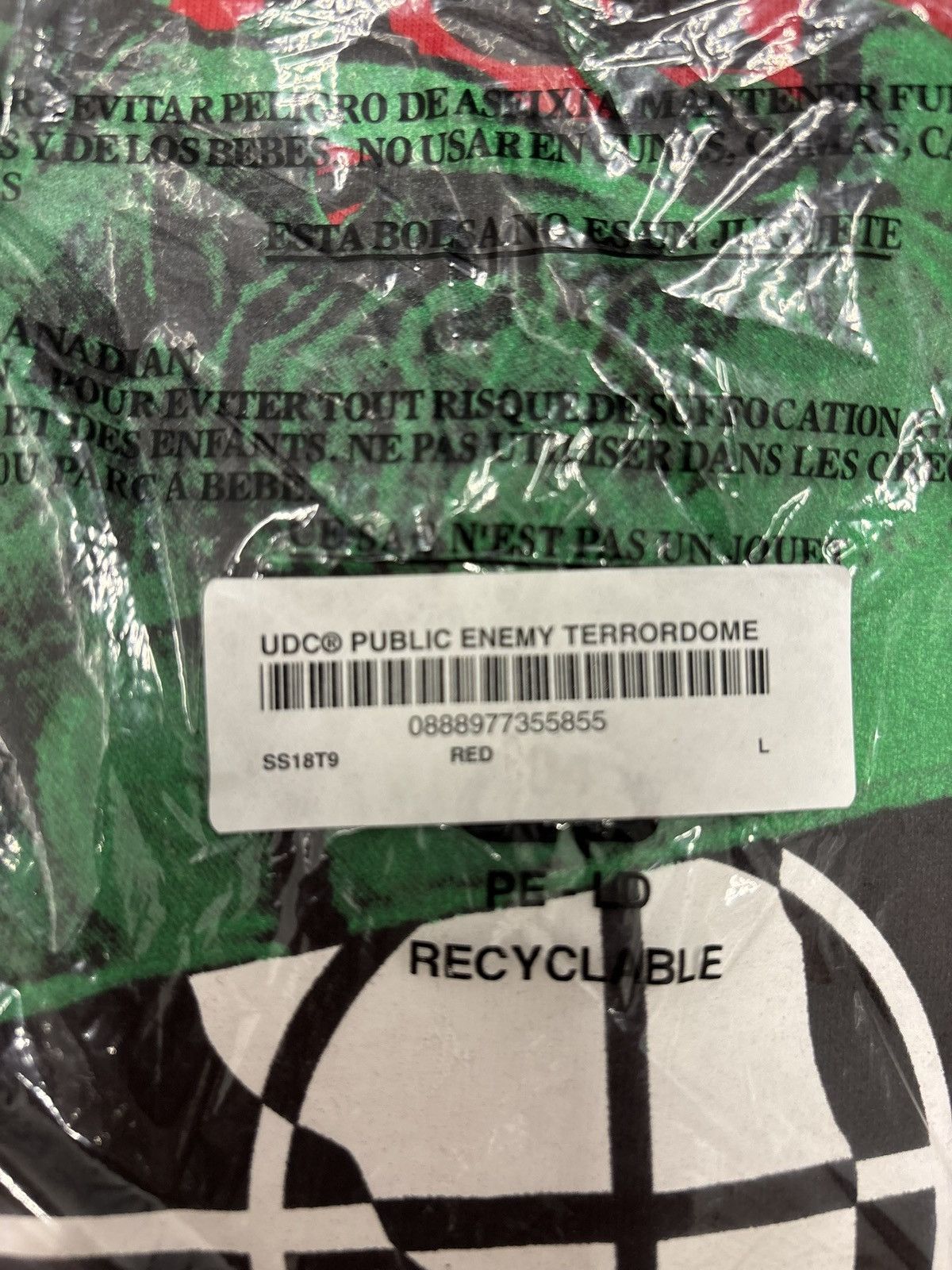 Supreme Supreme x Undercover Public Enemy tee red Size US L / EU 52-54 / 3 - 3 Thumbnail