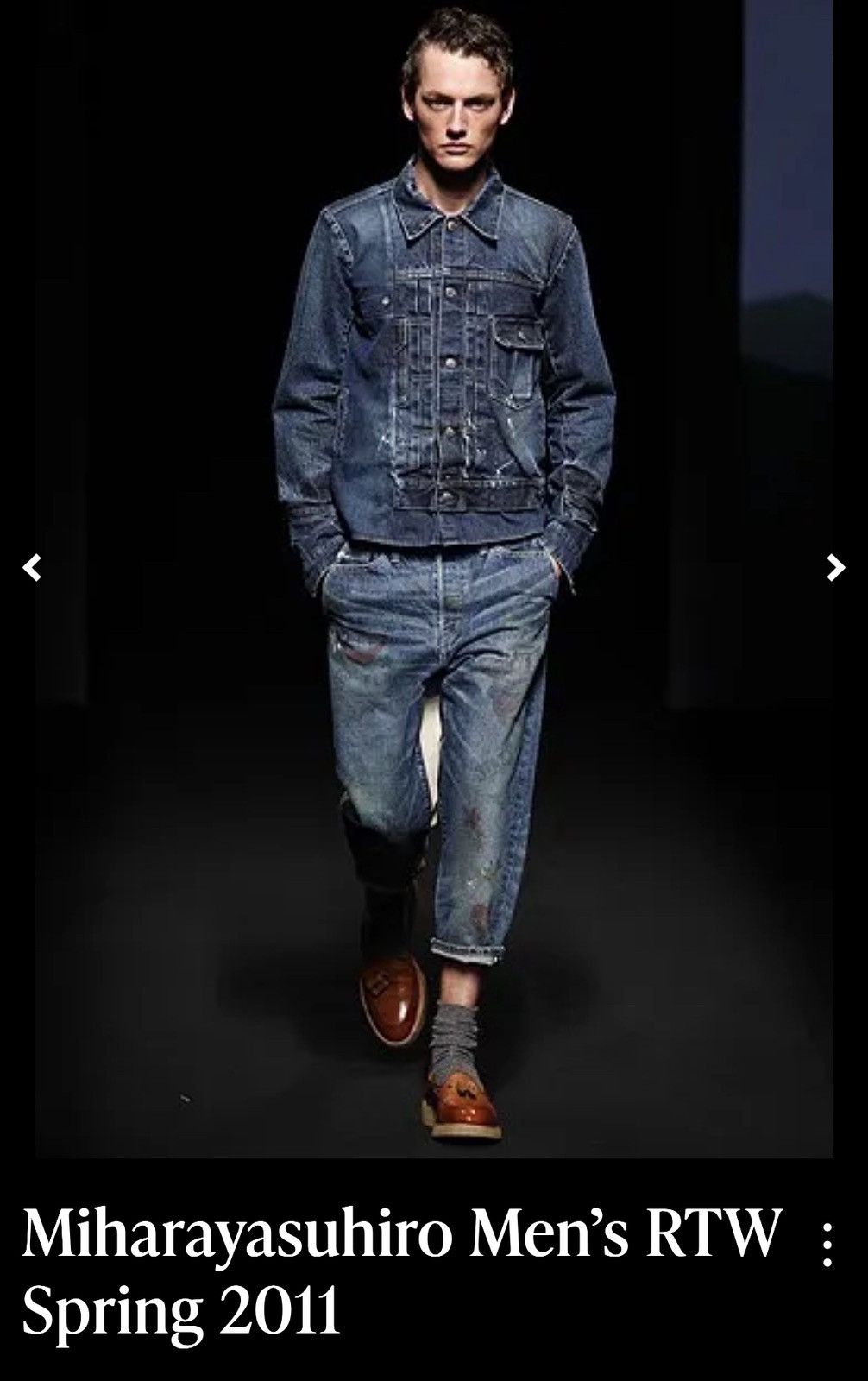 Maison MIHARA YASUHIRO SS2011 Mihara Yasuhiro Reconstruct Type 2 Denim Jacket Size US S / EU 44-46 / 1 - 10 Thumbnail