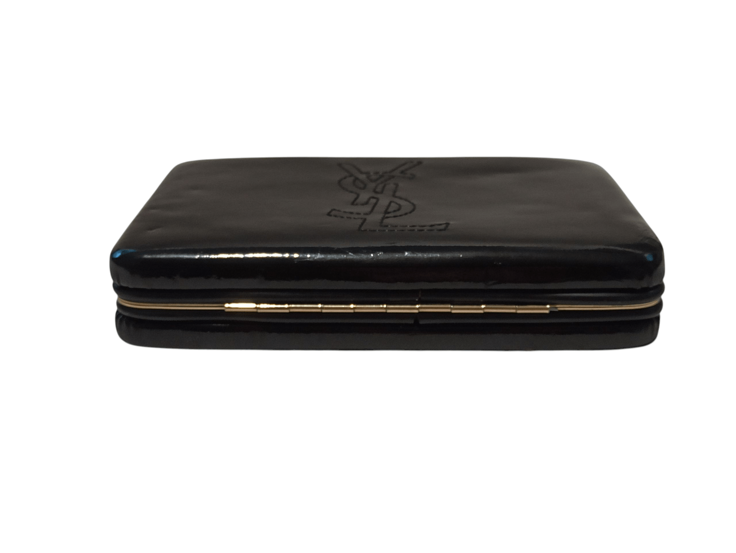Yves Saint Laurent YSL Vintage Women’s Patent Leather Clutch / Makeup Case Size ONE SIZE - 5 Thumbnail