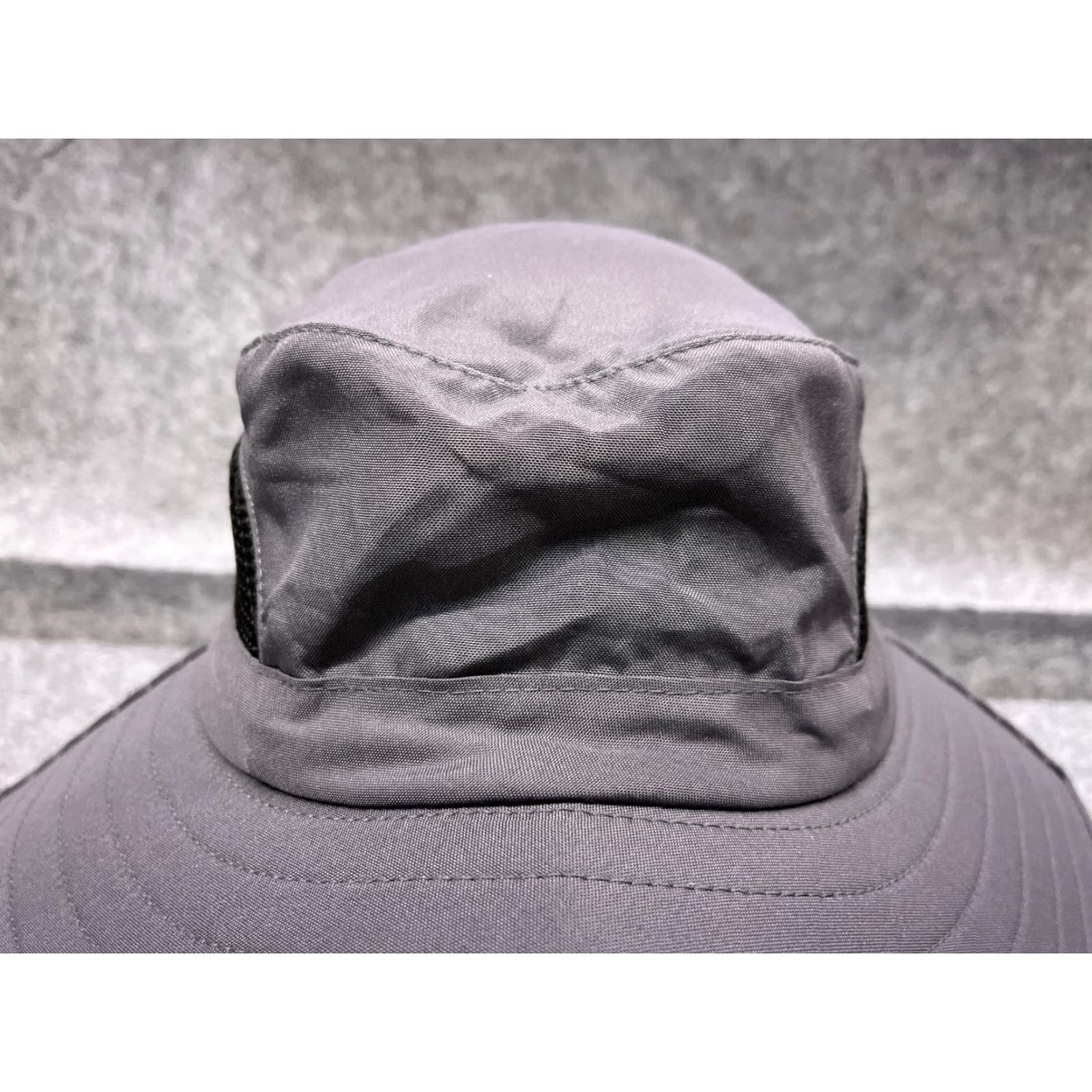 Vintage Einskey Sun Hat Adult One Size Gray Knit 100% Polyester Camp Outdoors Hat/Cap Unisex Adults Sun Hat Men Women Size ONE SIZE - 2 Thumbnail