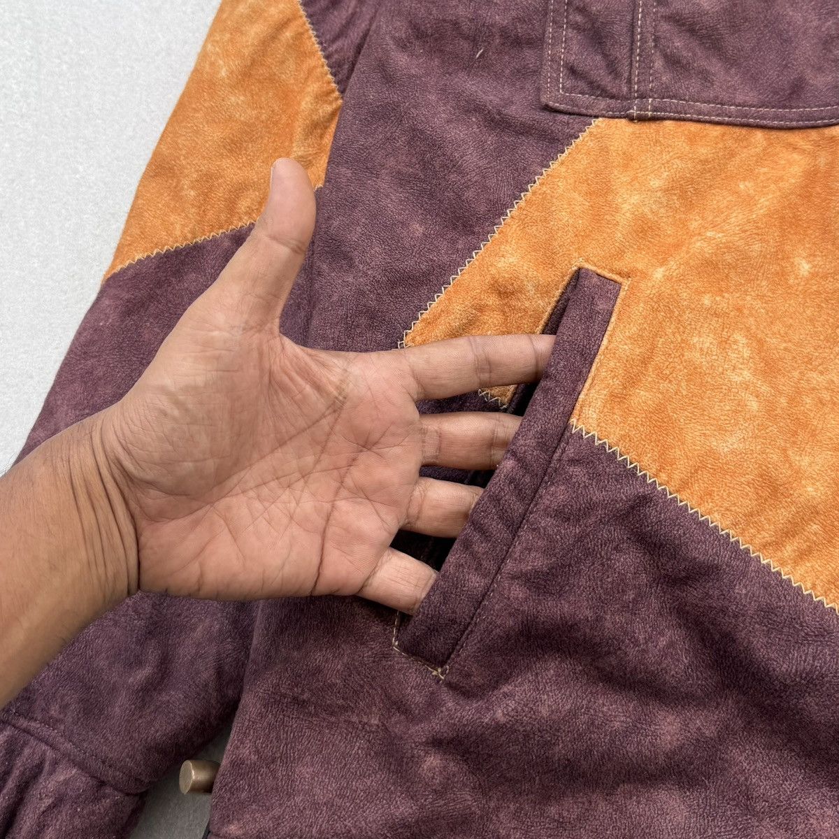 Pelle Pelle VTG Pelle Pelle Patchwork With A Y2K Baggy Fit/Cargo Pockets Size US XXL / EU 58 / 5 - 6 Thumbnail