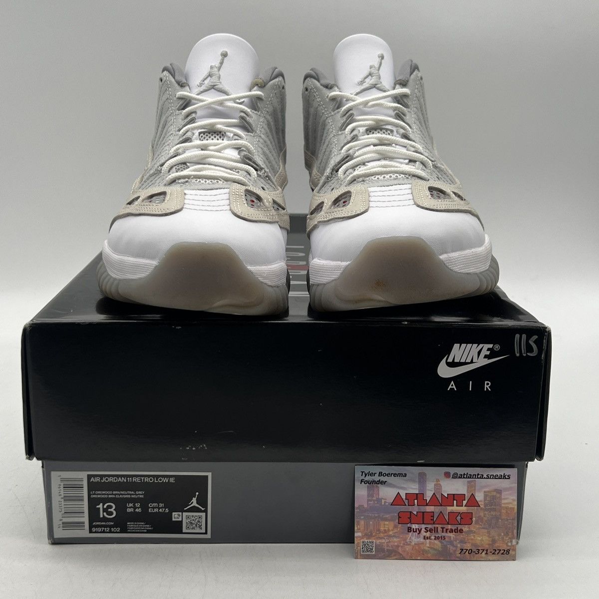 Jordan Brand Air Jordan 11 low IE light Orewood brown Size US 13 / EU 46 - 2 Thumbnail