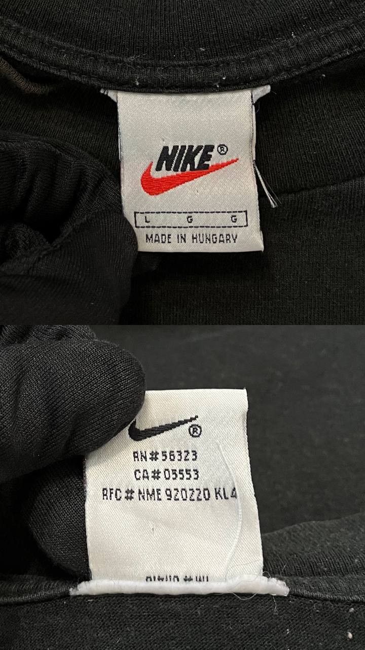 Nike × Vintage Vintage Nike 90s Swoosh center Logo T-Shirt cool Size US L / EU 52-54 / 3 - 10 Thumbnail