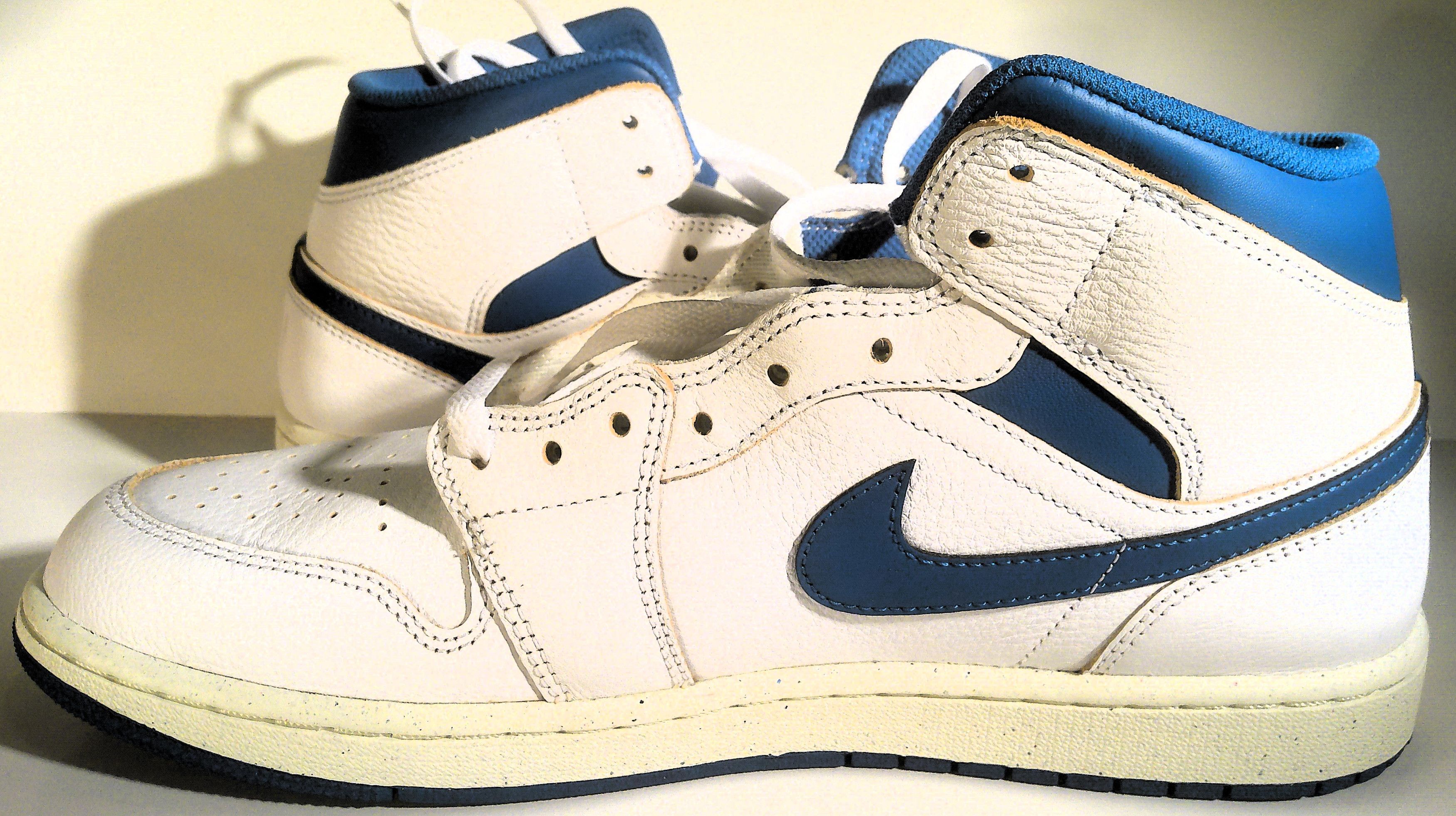 Nike Air Jordan 1 Mid Industrial Blue, Size 11.5, NEW IN BOX Size US 11.5 / EU 44-45 - 2 Thumbnail