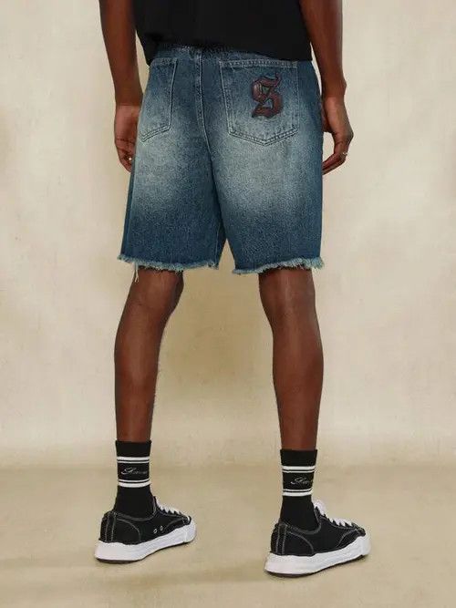 Jean Pants Denim Jeans DRIP Shorts Jorts Size US 32 / EU 48 - 4 Thumbnail