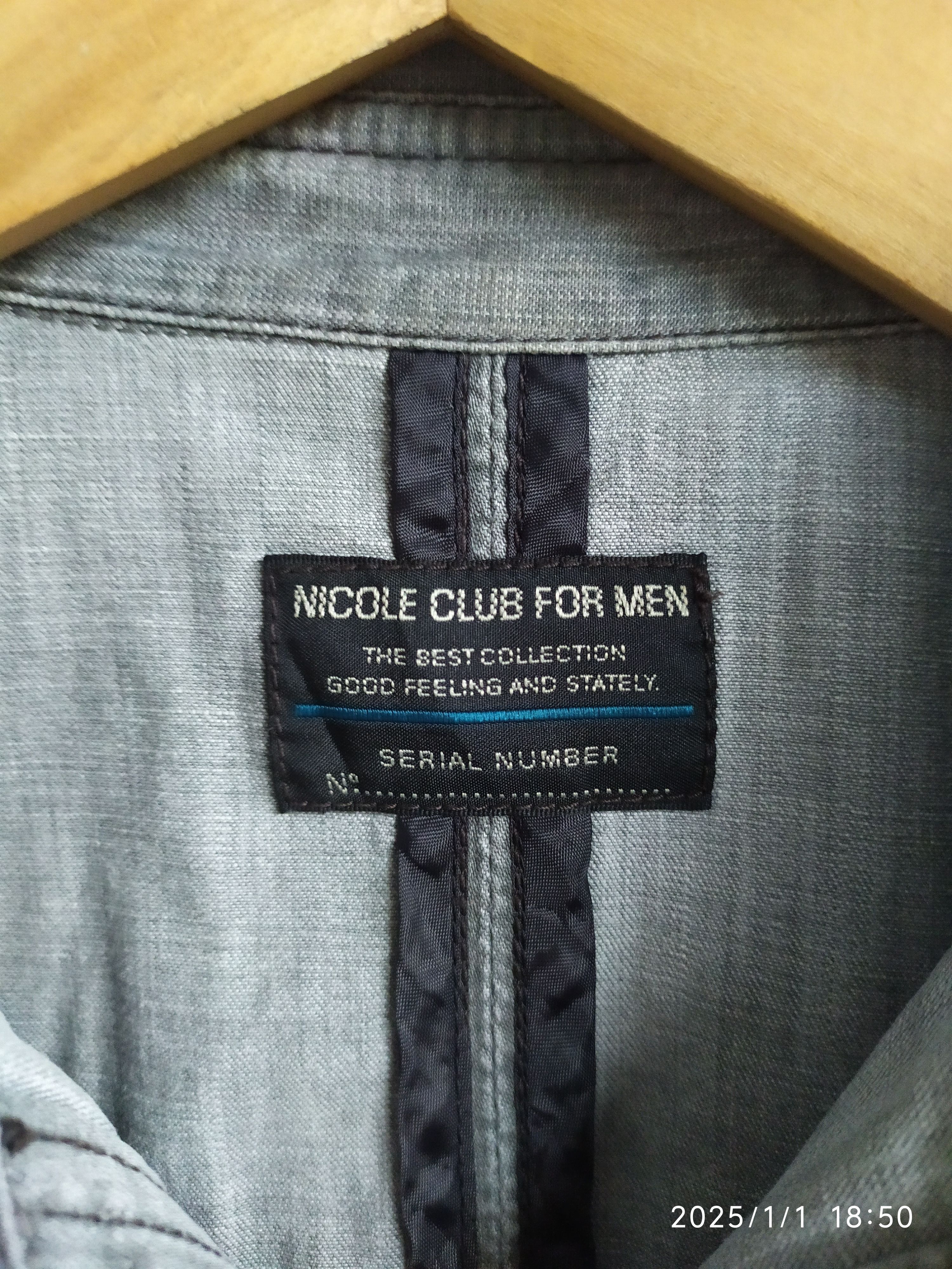 If Six Was Nine × Japanese Brand × Le Grande Bleu (L.G.B.) Japanese Nicole Club For Men ButtonUp Shirt Jeans Style Size US M / EU 48-50 / 2 - 6 Thumbnail