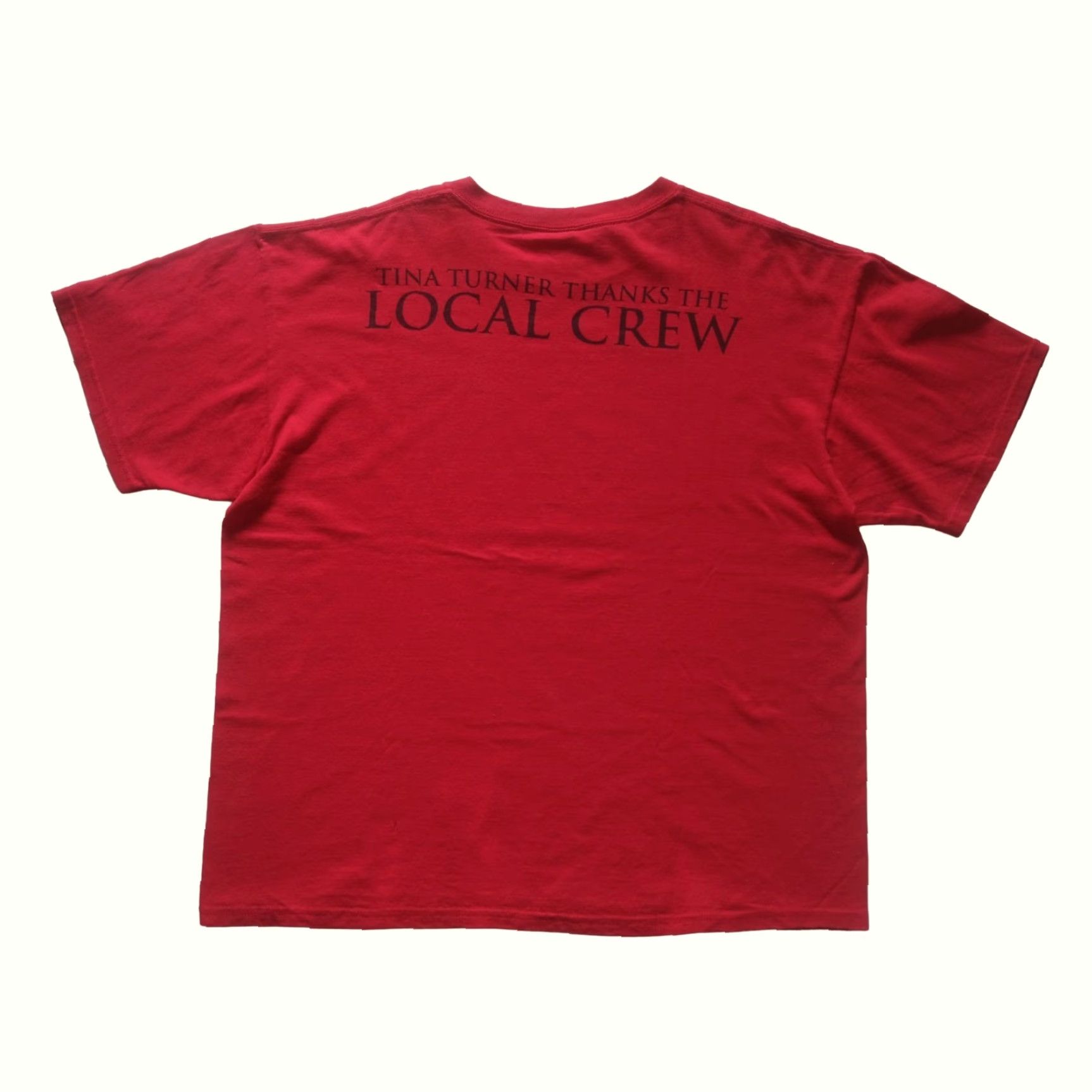 Anvil VINTAGE ANVIL TINA TURNER Y2K RETRO THANK YOU CREW GRAPHIC RED T SHIRT SZ XL Size US XL / EU 56 / 4 - 3 Thumbnail