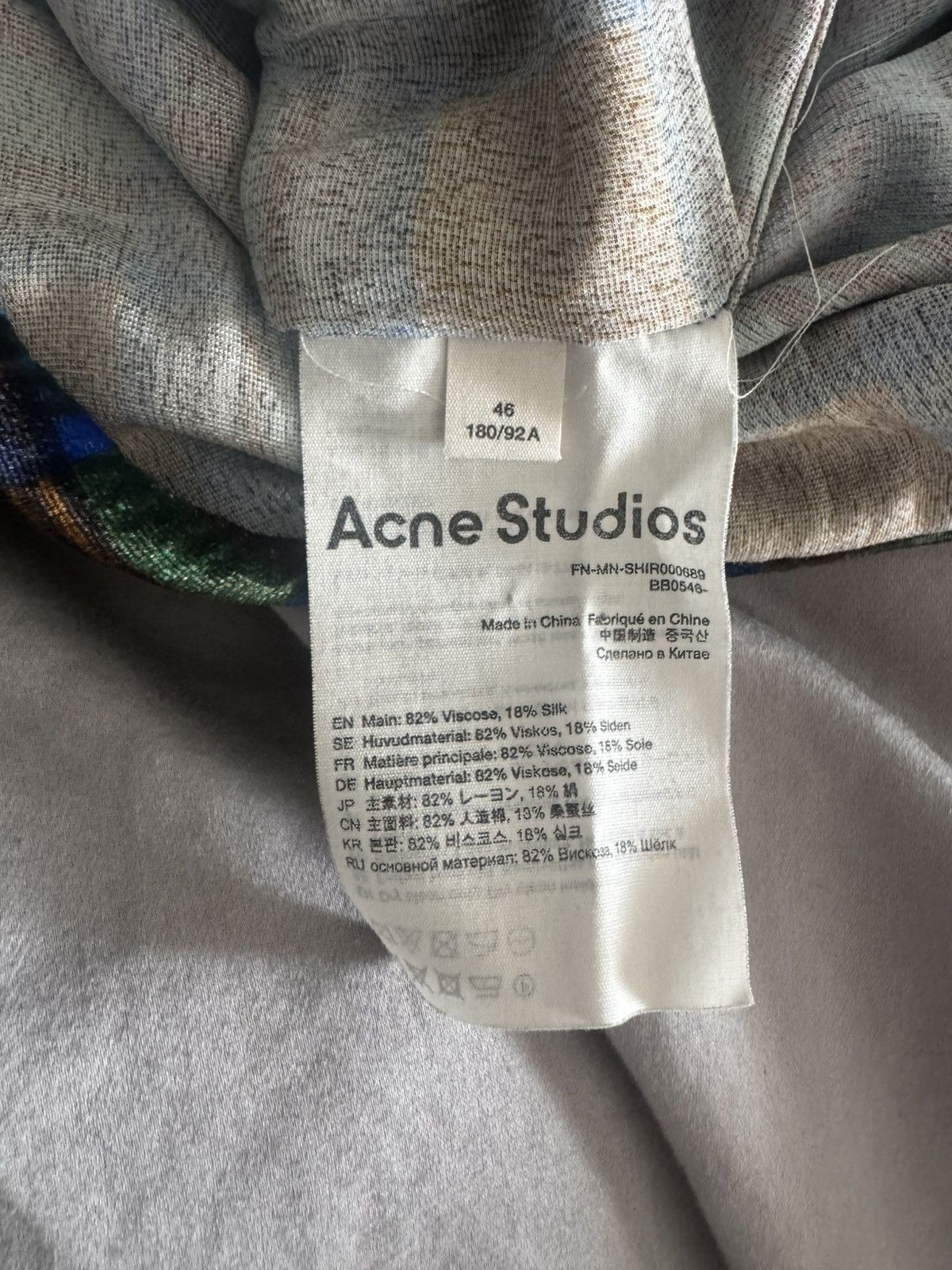 Acne Studios Acne Studios Velour Zip Shirt Size US M / EU 48-50 / 2 - 2 Thumbnail