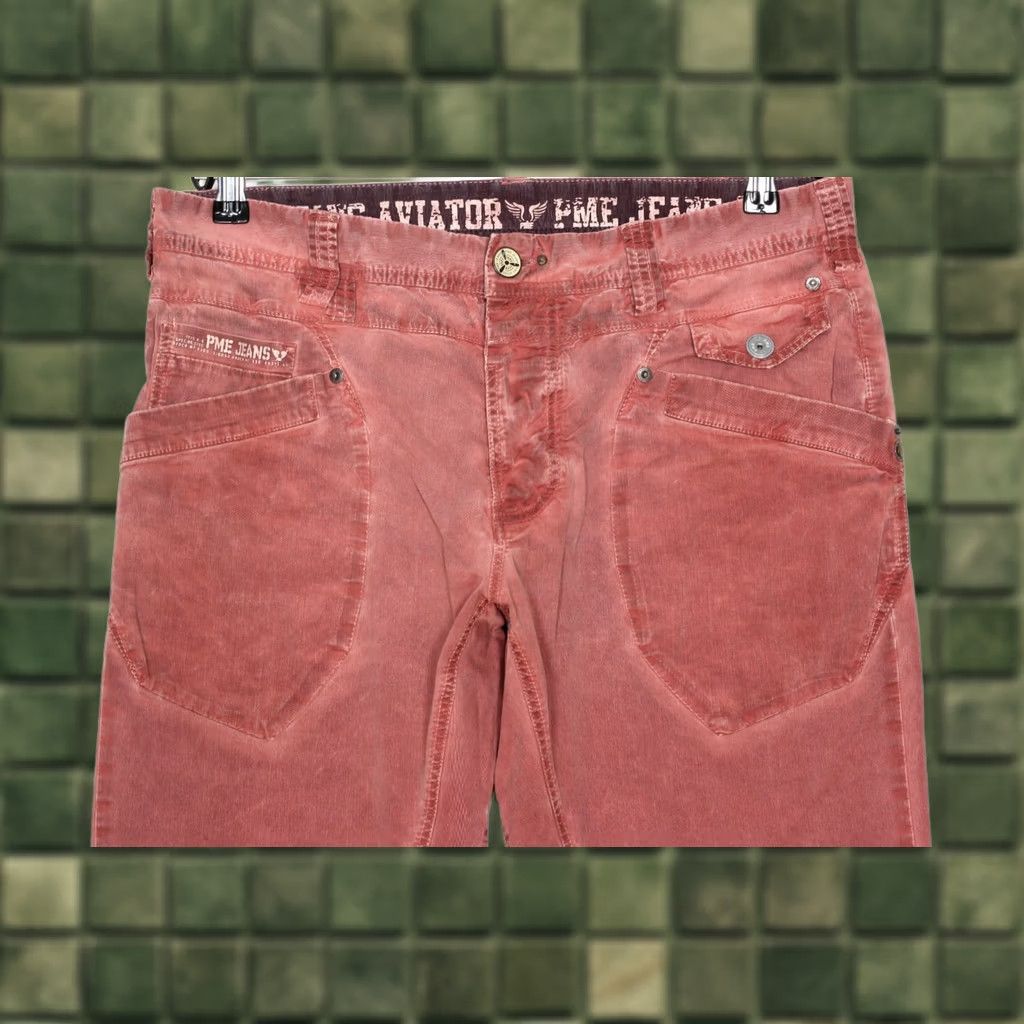 Vintage PME LEGEND Aviator Trousers Men W34 L36 Stretch Casual Pink Regular Waist 34in Inseam 36in Jeans Pants Pink Size US 34 / EU 50 - 1 Thumbnail