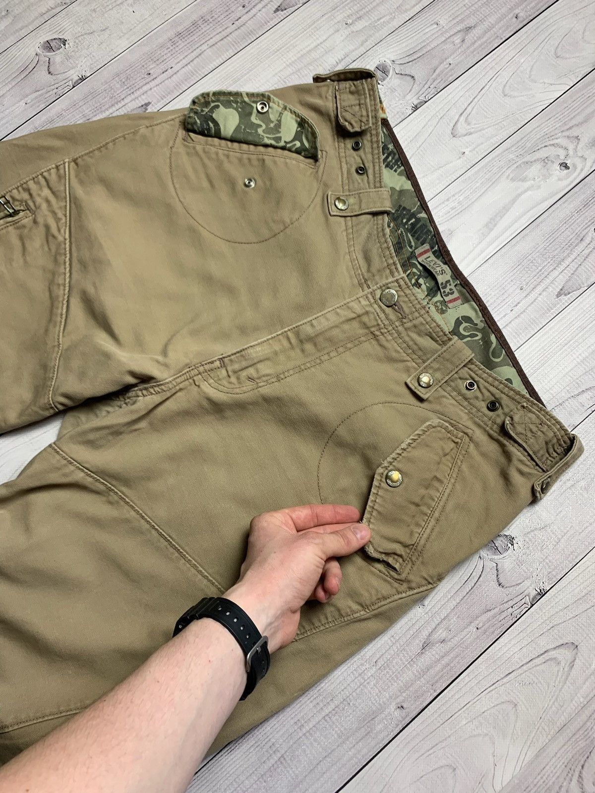 Levi's × Levi's Vintage Clothing × Vintage Levis Cargo joggers vintage pants multi Pocket rare size 34 Size US 34 / EU 50 - 8 Thumbnail