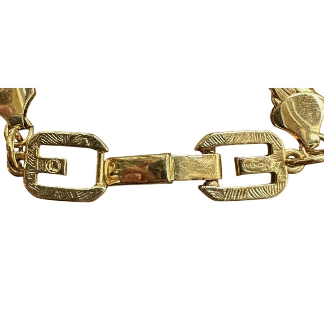 Givenchy Vintage Givenchy GG Gold Plated Herringbone Chain Necklace Size ONE SIZE - 7 Thumbnail