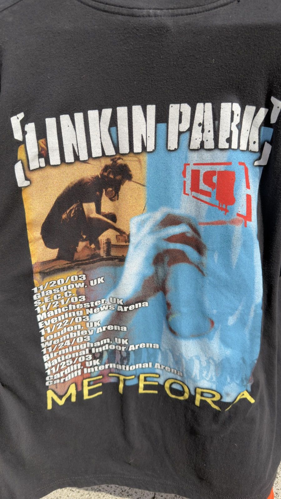 Vintage Linkin Park Meteora European Tour vintage concert t-shirt Size US XL / EU 56 / 4 - 9 Thumbnail