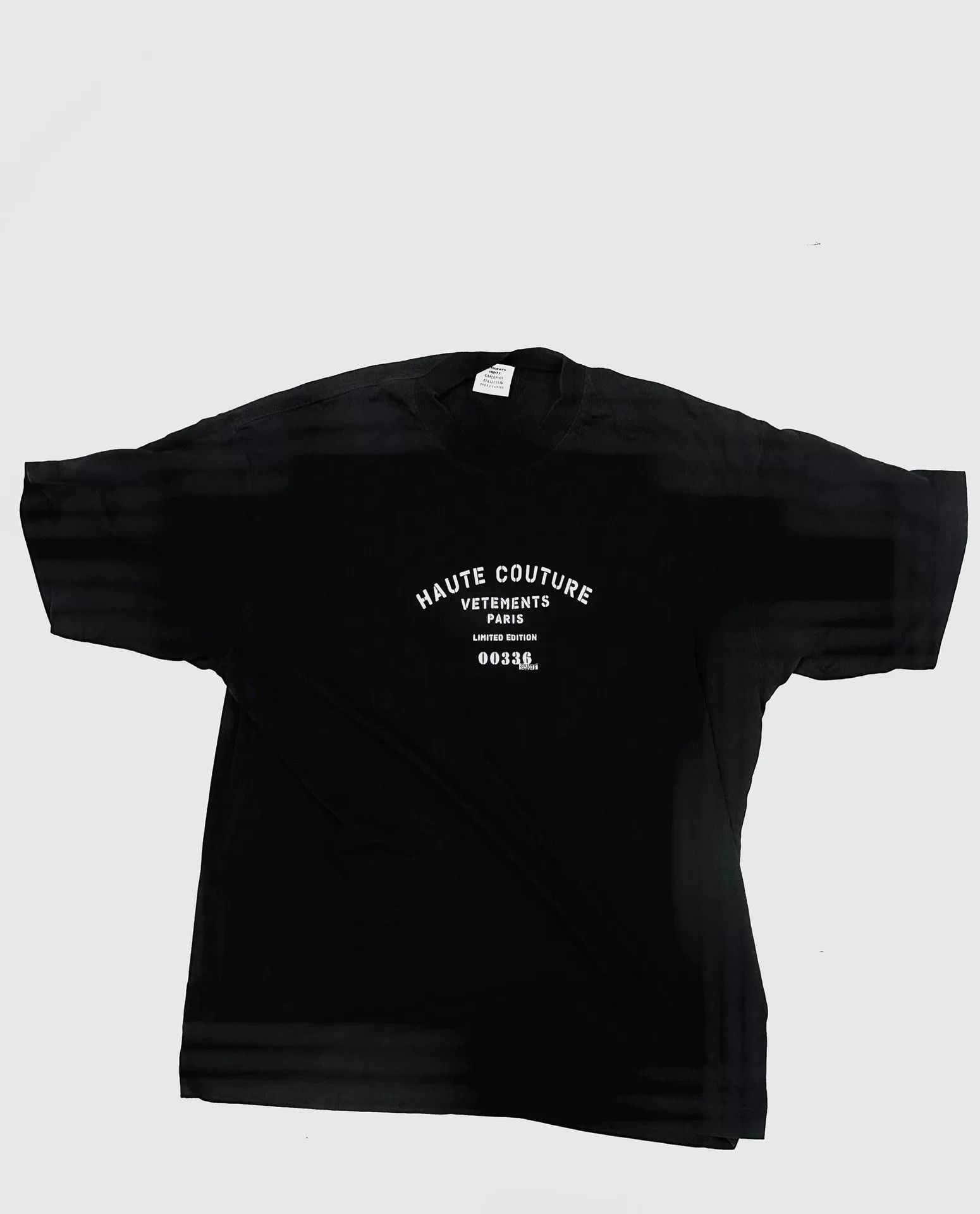 Vetements Vetements Black Logo Short-Sleeve T-Shirt Size US M / EU 48-50 / 2 - 1 Thumbnail