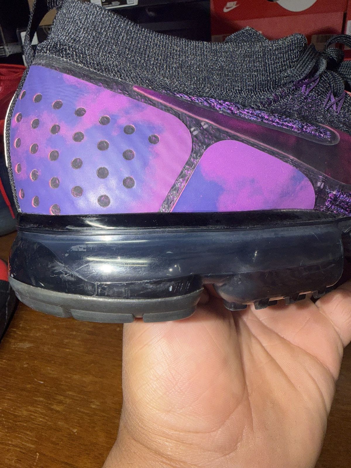 Nike Air VaporMax Flyknit 2 Night Purple size 14
