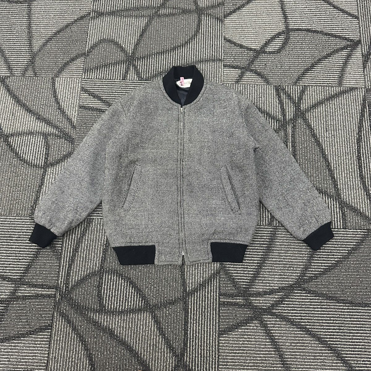 Japanese Brand Vintage Baron Von Wool Bomber Jacket Size US M / EU 48-50 / 2 - 1 Thumbnail