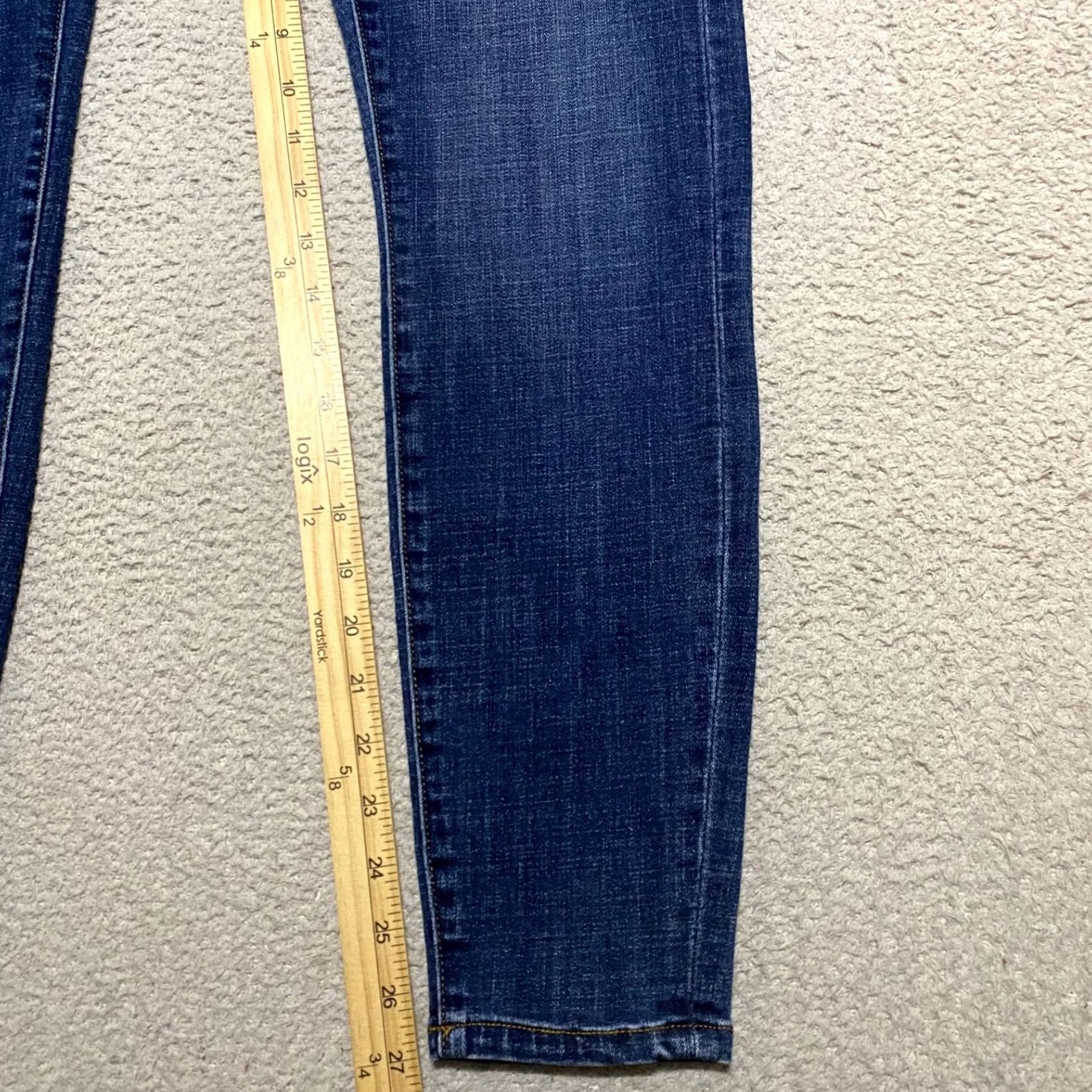 Vintage Liverpool Jeans Womens sz 6 Blue Denim High Rise Ankle Skinny Jeans Size 28" / US 6 / IT 42 - 7 Thumbnail