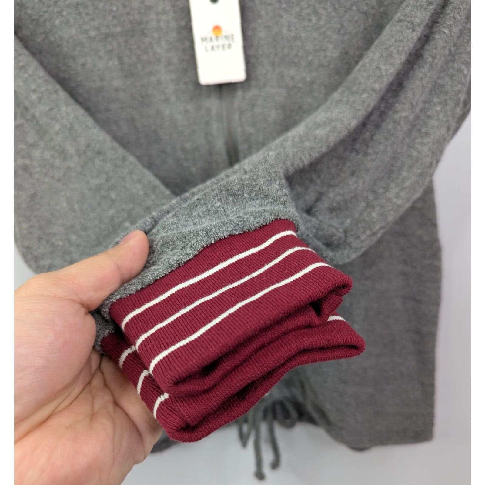Marine Layer NWT Marine Layer Virginia Track Jacket Retro Heather Gray Size Small msrp 38 Women's Jacket S Gray Retro Marine Layer Virginia Track Jacket Size S / US 4 / IT 40 - 2 Thumbnail