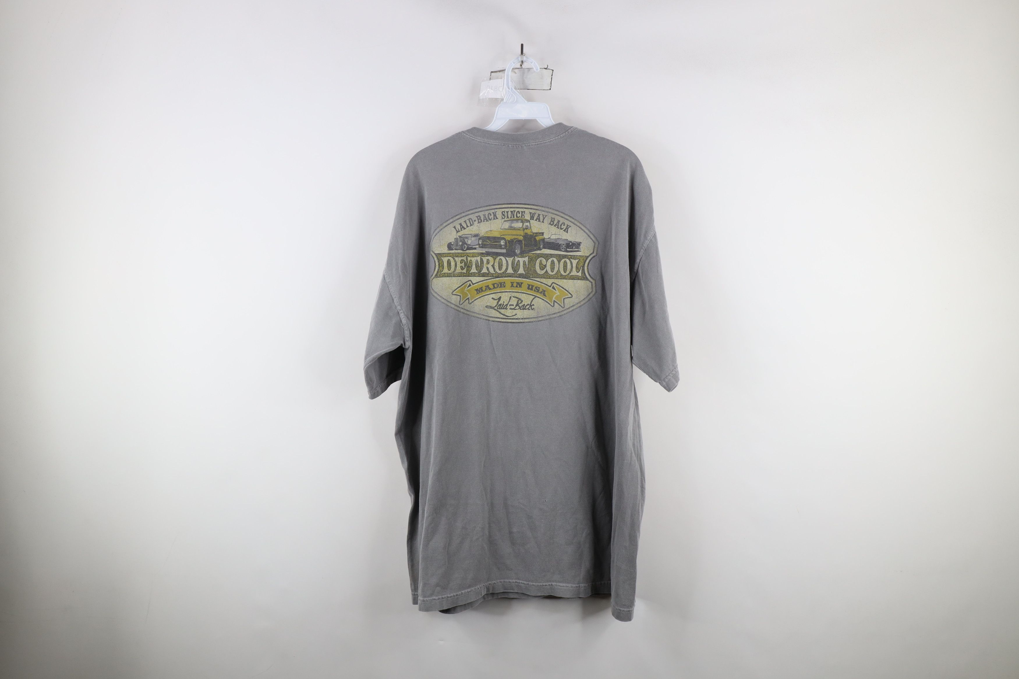 Vintage Vintage 90s Streetwear Stonewash Cool Car T-Shirt Gray Size US XL / EU 56 / 4 - 10 Thumbnail