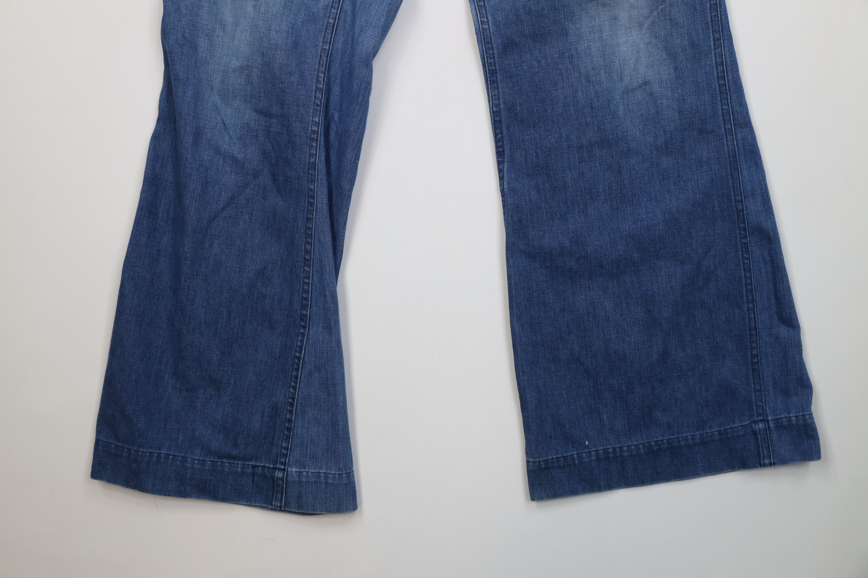 Vintage Vintage 70s Vietnam War USGI Bell Bottoms Denim Jeans USA Size US 34 / EU 50 - 4 Thumbnail