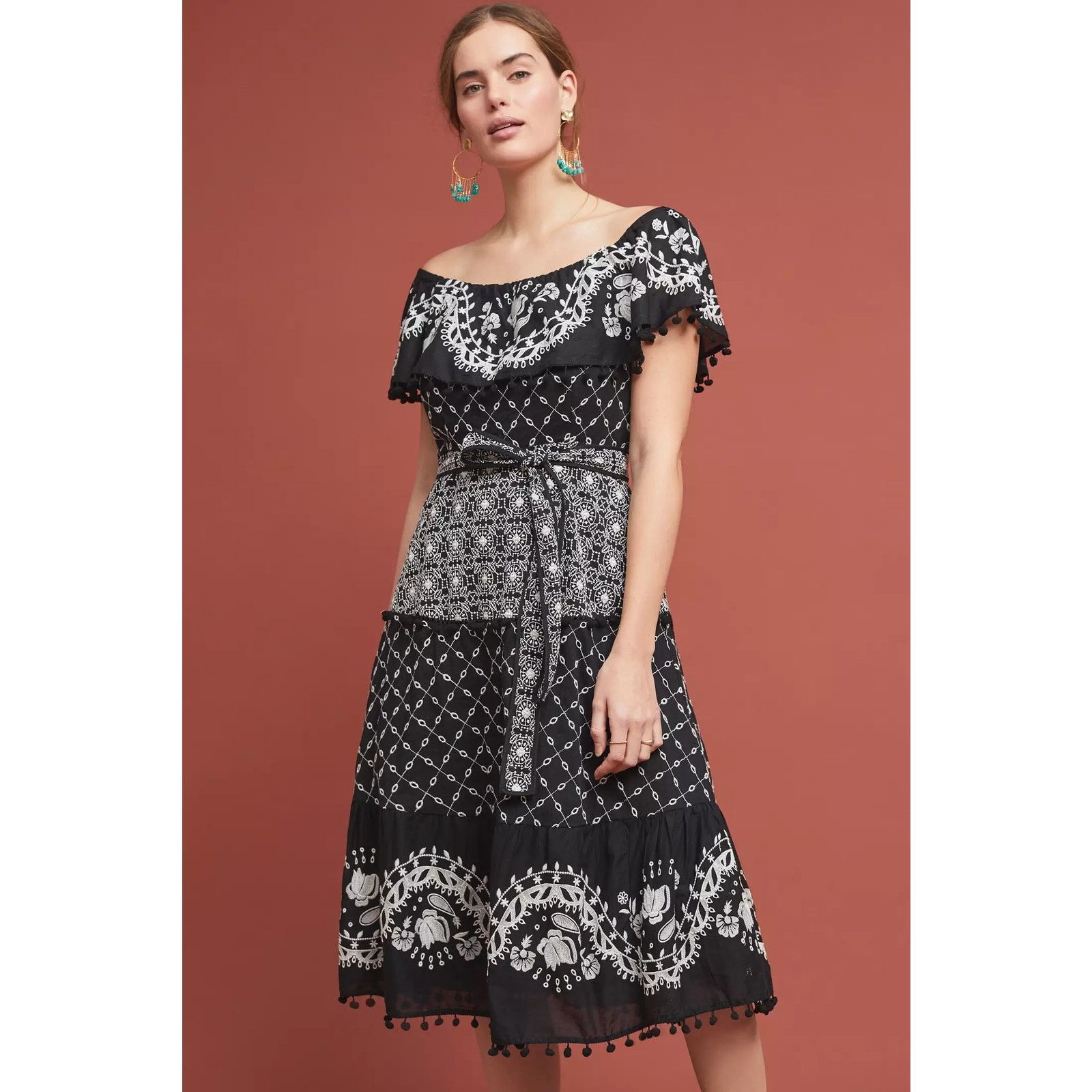 Anthropologie New Anthropologie Marisol off the shoulder dress $230 Size 4 Size S / US 4 / IT 40 - 1 Thumbnail