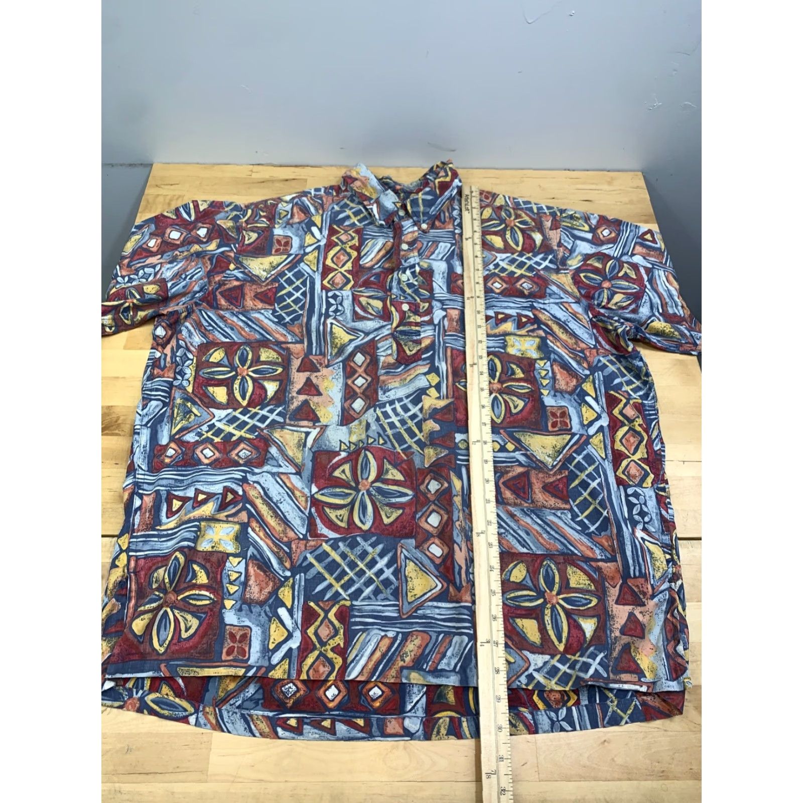 Reyn Spooner Reyn Spooner Hawaiian Shirt Men XL 1/4 Button Short Sleeve Multicolor Beach Tropical Casual Vacation 13018 Size US XL / EU 56 / 4 - 3 Thumbnail