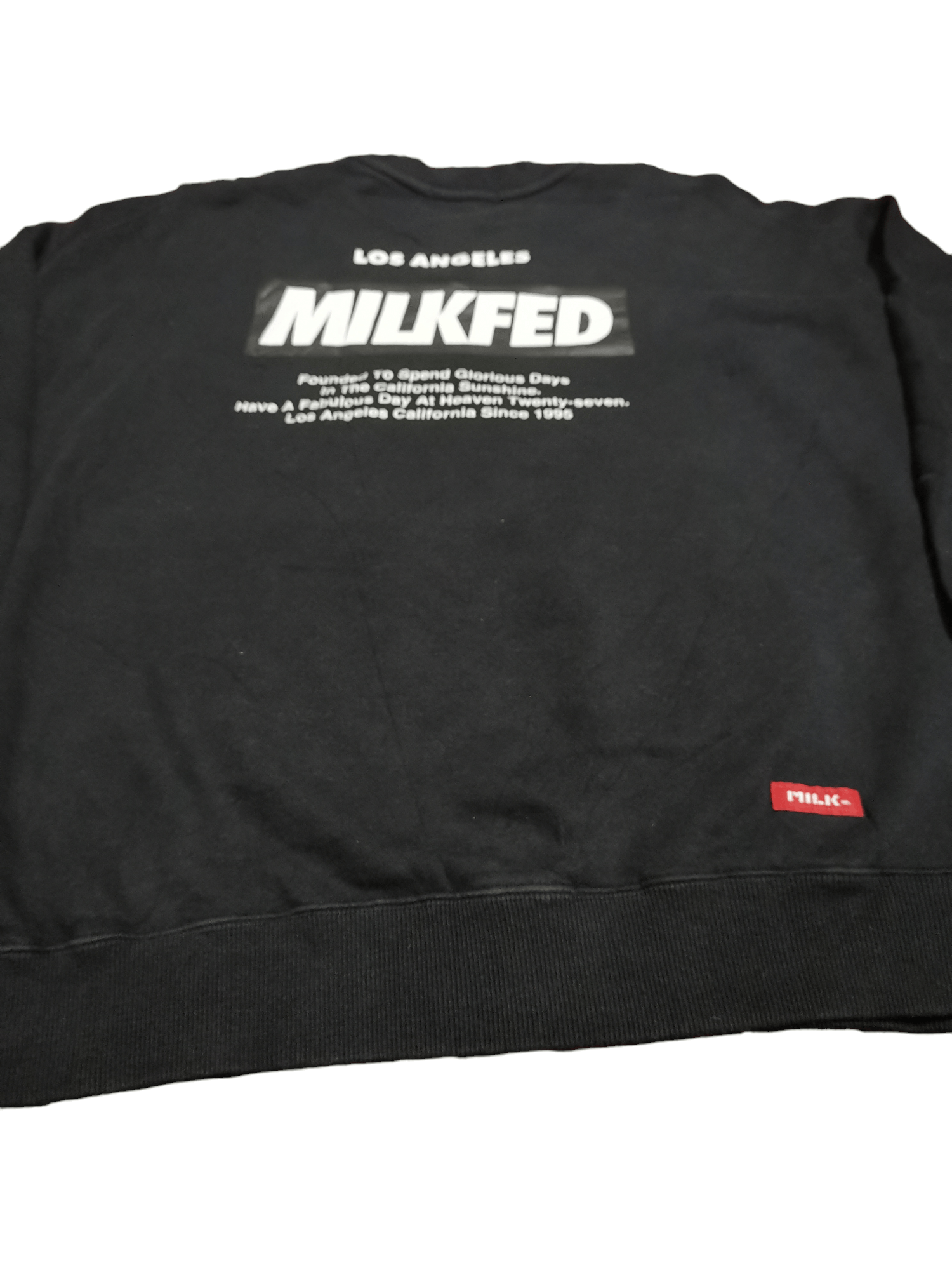 Japanese Brand 🔥Milkfed Center Logo Oversized Sweatshirt Size US XXL / EU 58 / 5 - 6 Thumbnail