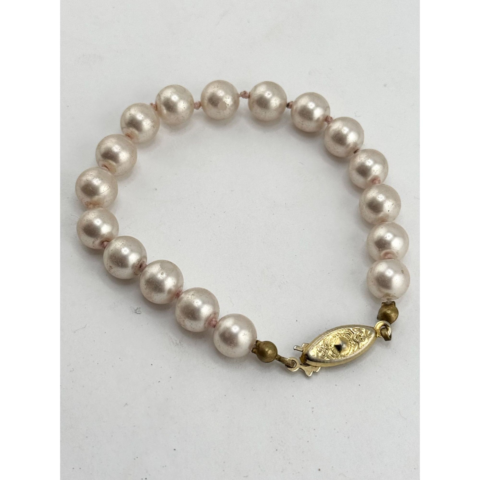 Vintage Vintage faux pearl beaded bracelet Size ONE SIZE - 2 Thumbnail
