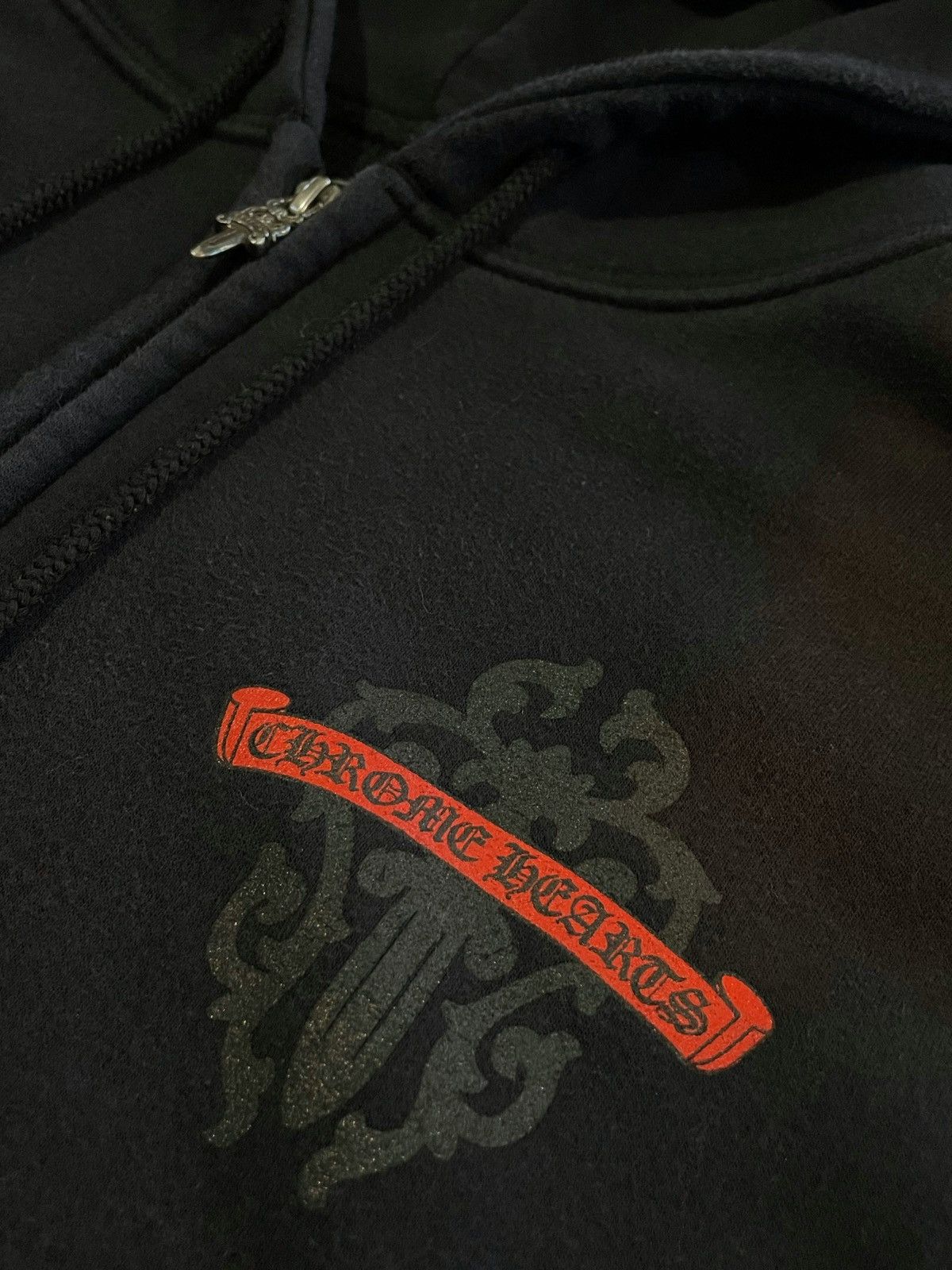 Chrome Hearts Vintage Chrome Hearts Zip Up Thermal Hoodie Size US XL / EU 56 / 4 - 8 Thumbnail
