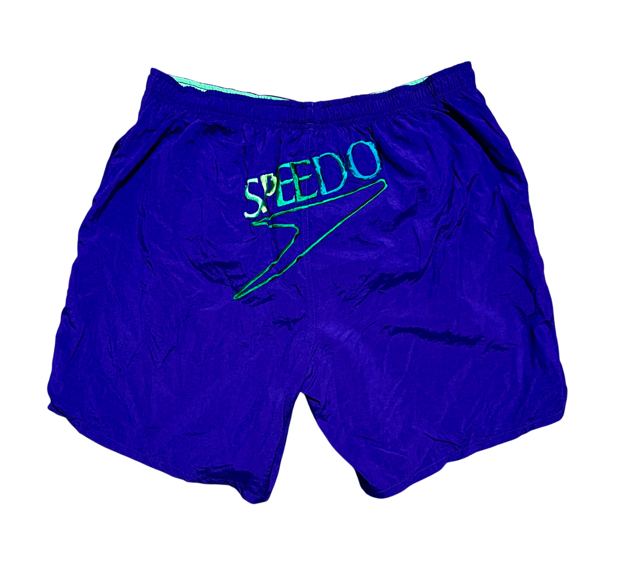 Speedo Speedo Vintage 90s Embroidered Rainbow Swim Trunks Shorts Size US 34 / EU 50 - 1 Thumbnail