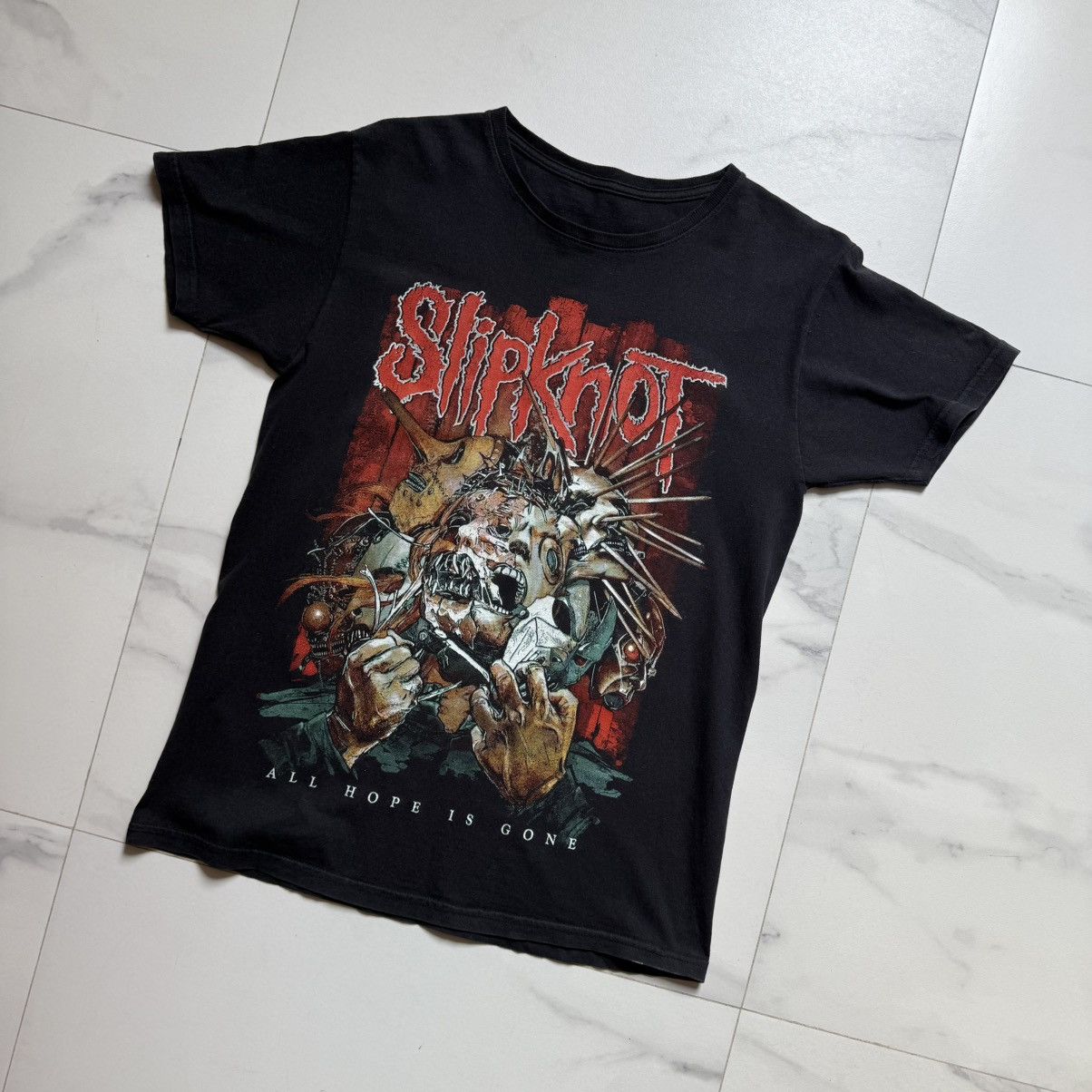 Band Tees × Slipknot × Vintage Vintage Y2K Slipknot All Hope Is Gone T-Shirt Size US M / EU 48-50 / 2 - 4 Thumbnail