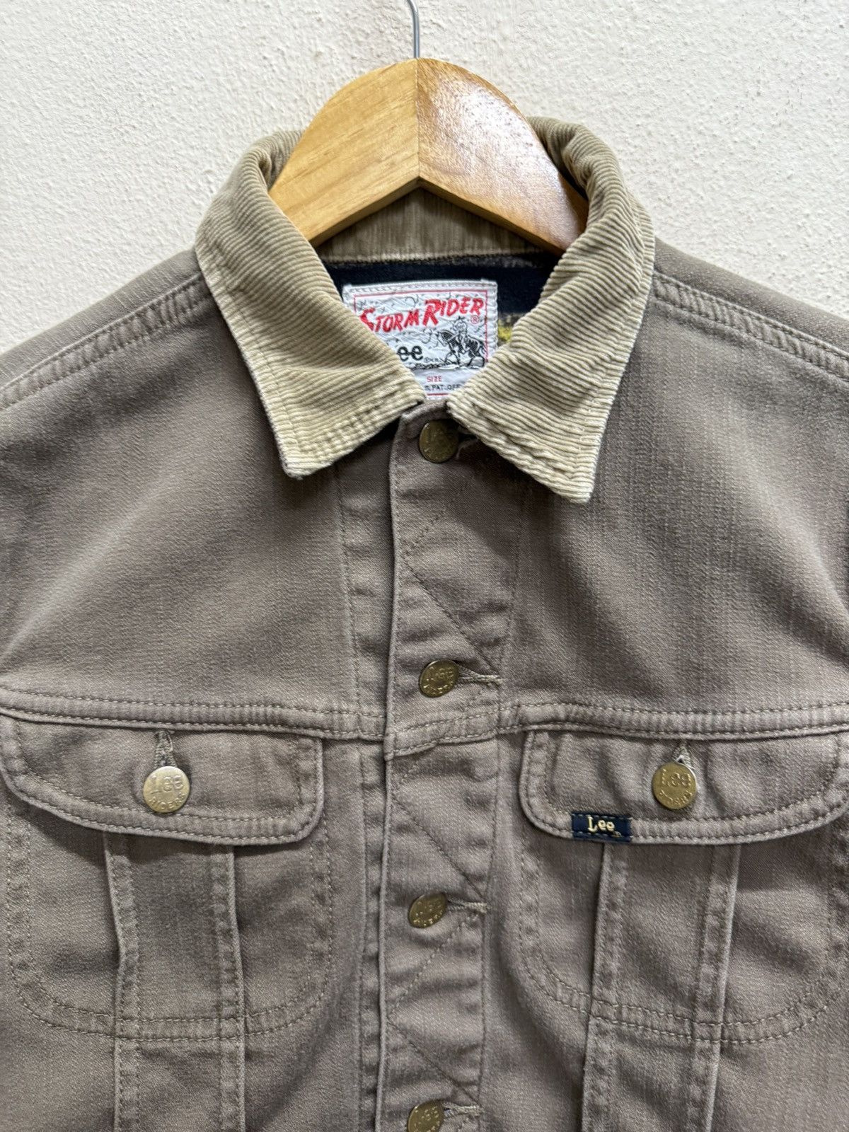Lee Vintage 90s Lee rider Reproduction Brown Trucker Jacket Size US XS / EU 42 / 0 - 18 Thumbnail