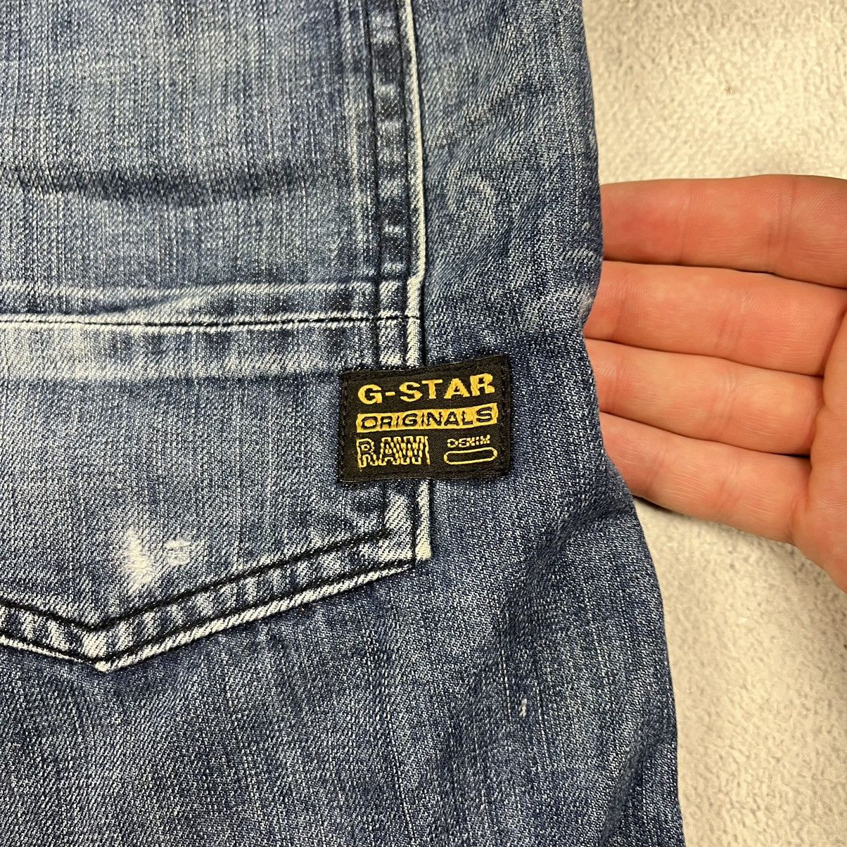 G-Star Dirty G Star Raw Distressed faded MULTI POCKET BAGGY PANTS Size US 33 - 11 Thumbnail
