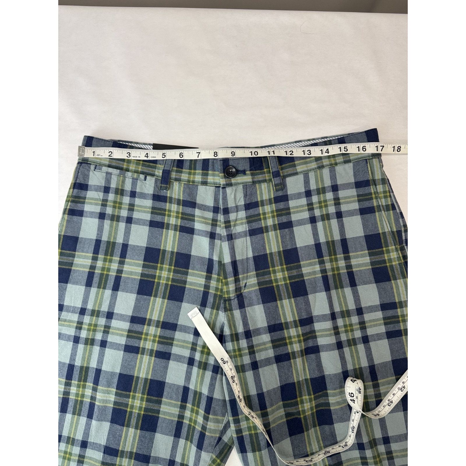 Banana Republic NWT Banana Republic Men's Plaid Shorts Preppy Golf Blue 33 Size US 33 - 3 Thumbnail