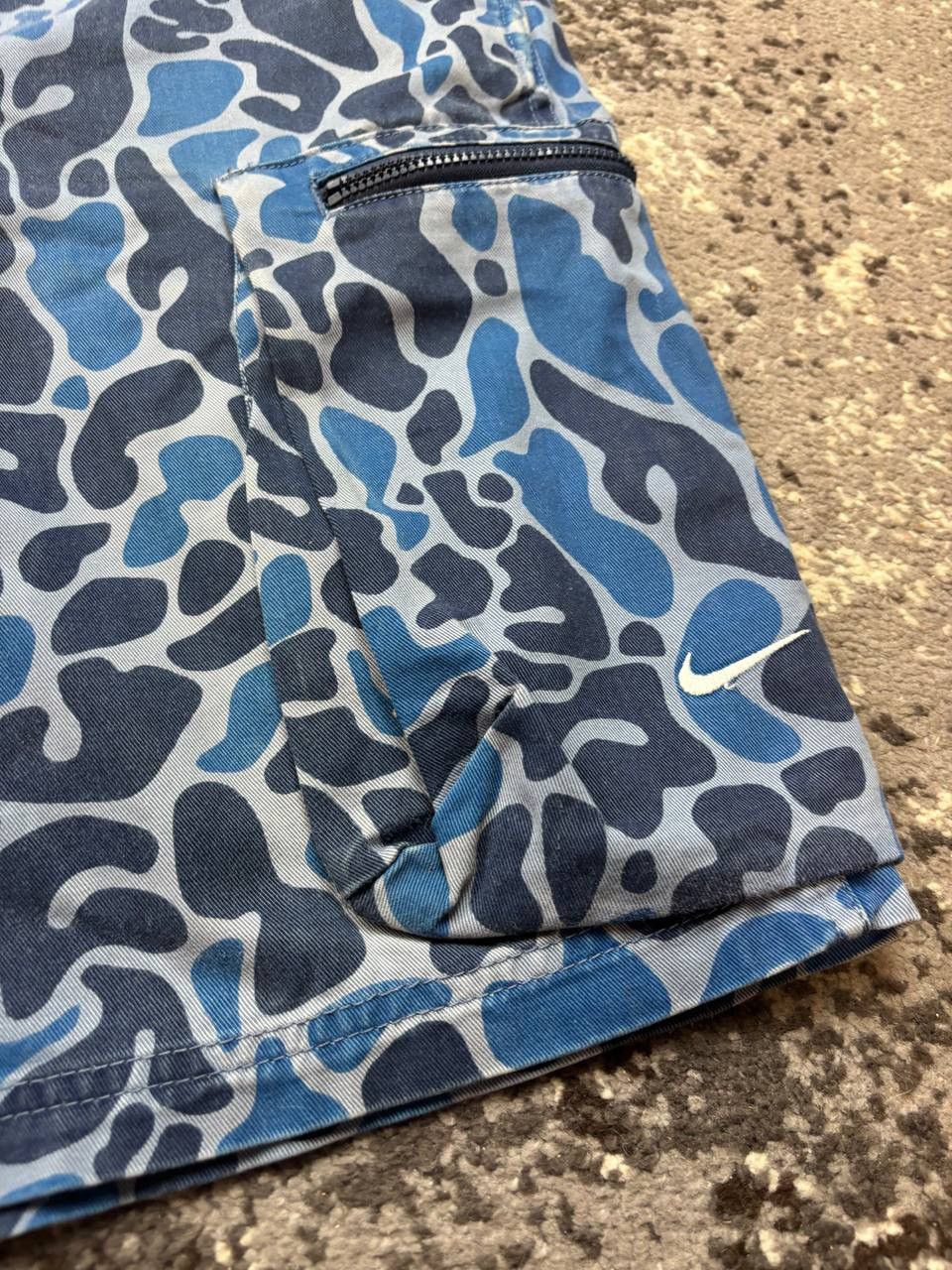 Nike × Vintage Vintage Y2K Nike Adept Military Camo Cargo Swoosh Shorts Size US 32 / EU 48 - 3 Thumbnail