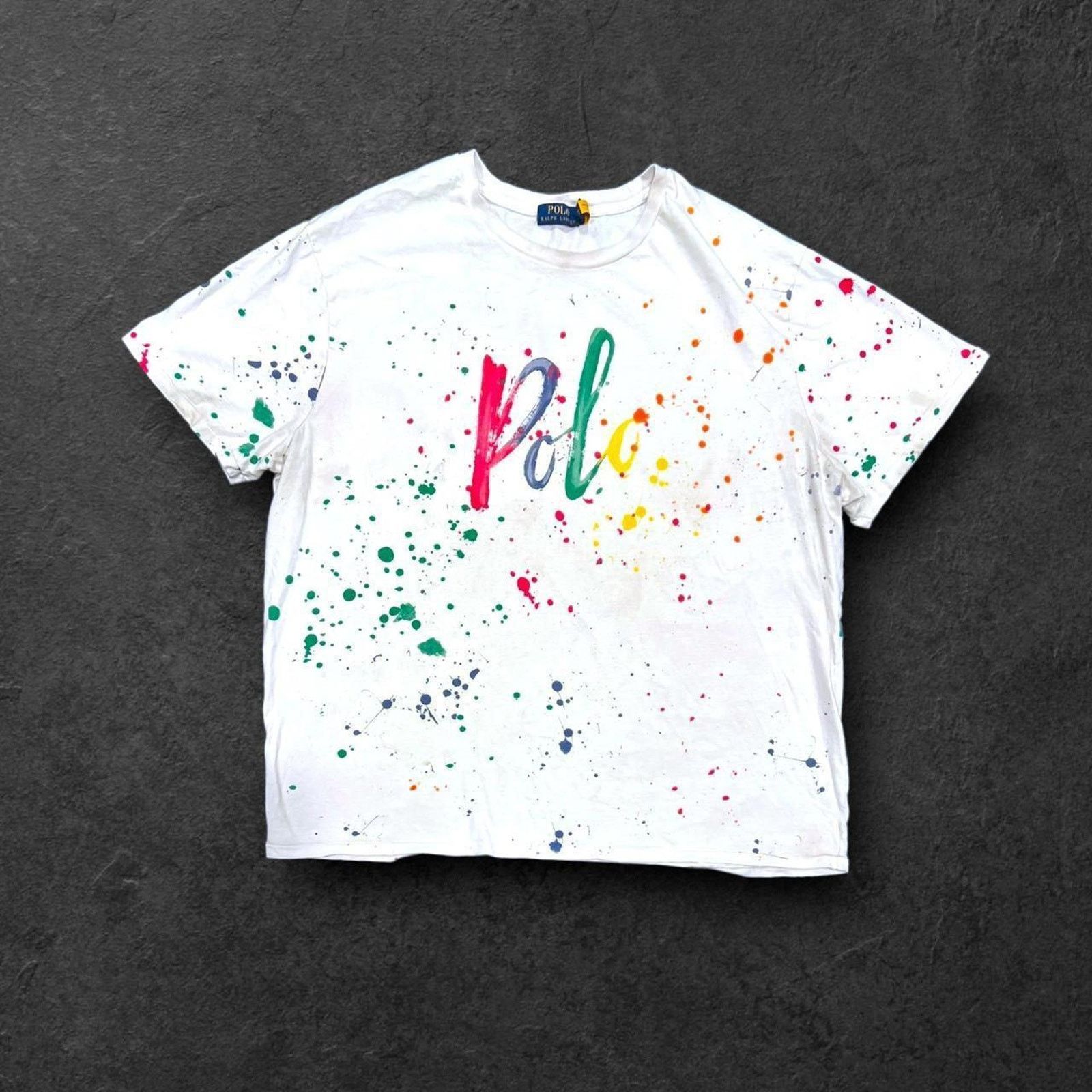 Polo Ralph Lauren Polo Ralph Lauren Rainbow Paint Splatter AOP Shirt Size US XXL / EU 58 / 5 - 1 Thumbnail