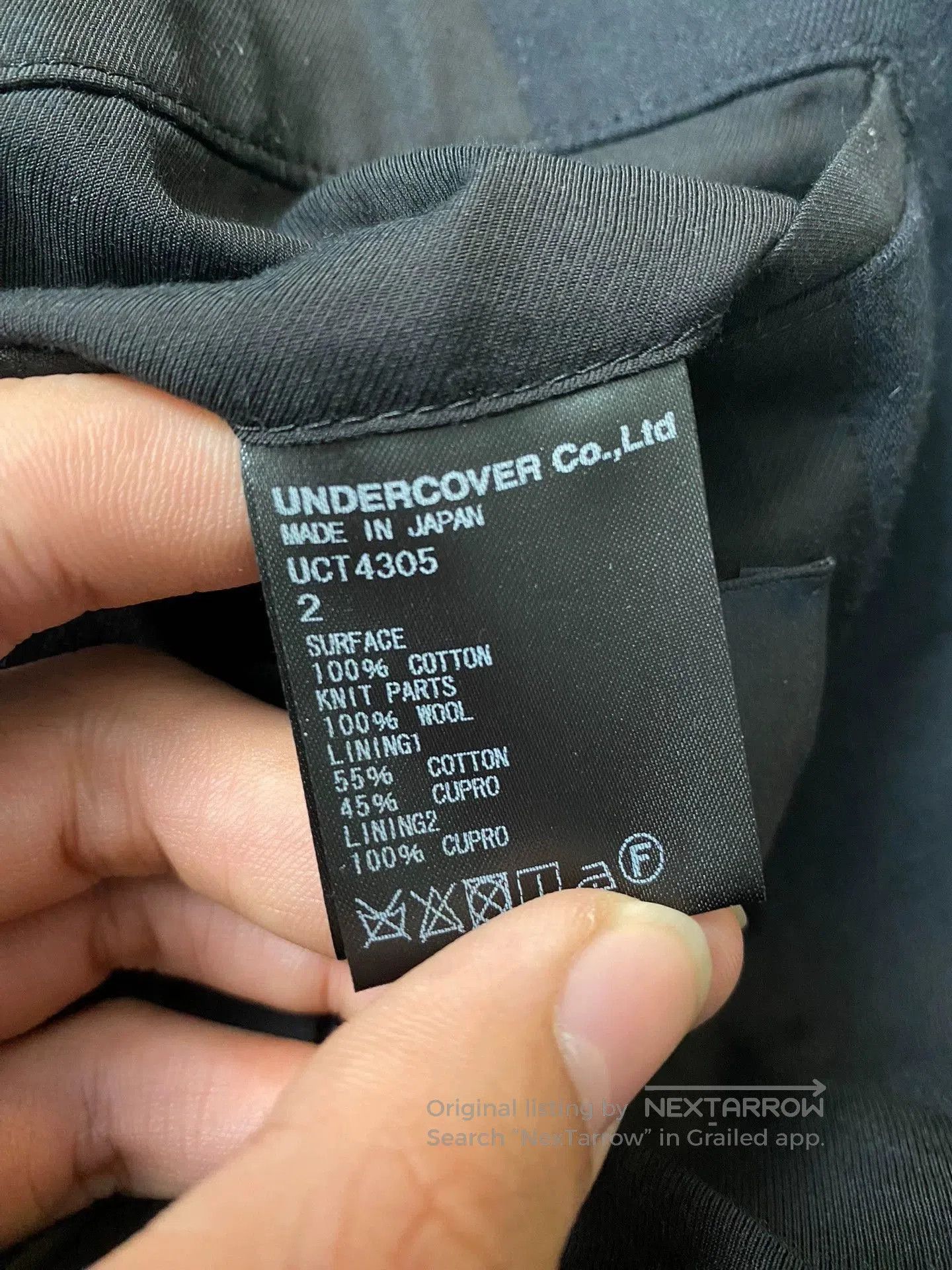 Undercover Black Layered Long Coat with Knit Detail. Size US M / EU 48-50 / 2 - 8 Thumbnail
